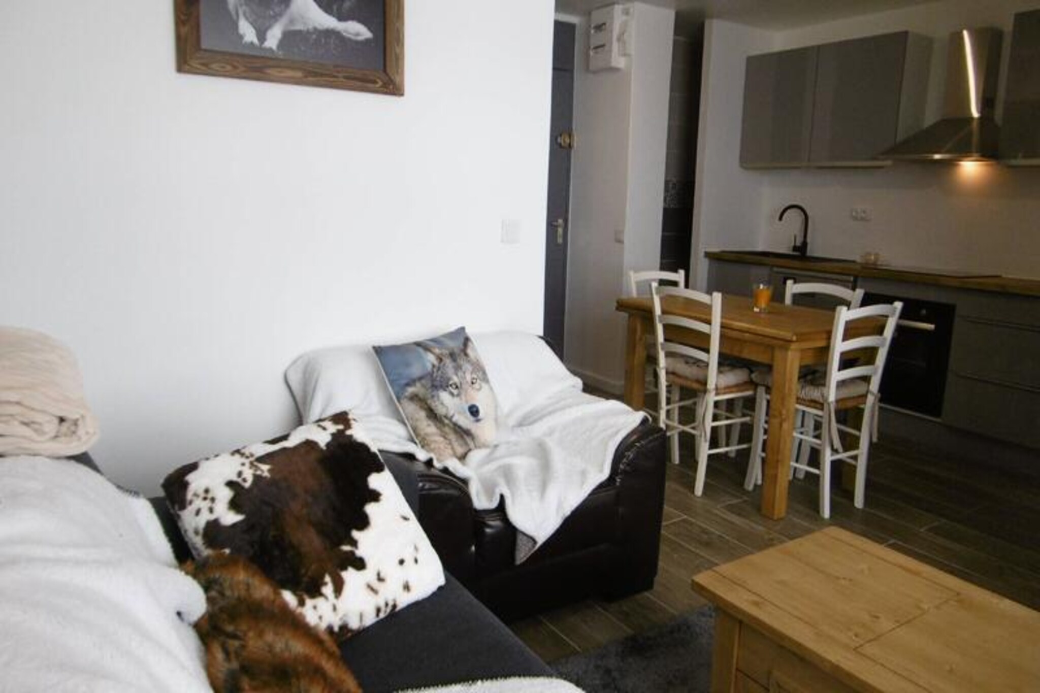 High above the serene valley, where snow-dusted peaks meet the crisp alpine air, this charming studio in Le Hameau du Mottaret offers a quintessential mountain retreat. Perfectly situated at the foot of the slopes, it promises effortless access to the pristine runs of Méribel Mottaret, ensuring every ski enthusiast’s dream comes to life. Whether you’re gazing out from the equipped balcony or stepping into the vibrant village atmosphere, this property invites you to embrace the magic of the French Alps. \n\nInside, the studio is thoughtfully designed to combine comfort and practicality. The bedroom features a cozy double bed, while the living room includes a sofa bed for two, making it ideal for couples or small families. The fully equipped kitchenette boasts modern appliances such as a dishwasher, oven, microwave, and coffee maker, ensuring you can prepare hearty meals after a day on the slopes. The walk-in shower and separate toilet add convenience, while the ski locker and elevator in the residence make your stay seamless. Non-smoking and located on the second floor, this studio offers a peaceful haven amidst the alpine excitement. \n\nLe Hameau du Mottaret is a skier’s paradise, with all residences providing easy access to the slopes. Nearby, you’ll find everything you need, from a mini-market and sports shops to inviting restaurants and bars. The free Chalets cable car connects you to the bustling center of Méribel Mottaret, adding even more options for dining and après-ski activities. In summer, the area transforms into a haven for hikers and nature lovers, with trails that wind through breathtaking landscapes. \n\nWhether you’re seeking thrilling winter adventures or tranquil summer escapes, this studio in Le Candide offers the perfect blend of comfort, convenience, and alpine charm. Let the French Alps become your playground and create unforgettable memories in this idyllic retreat.