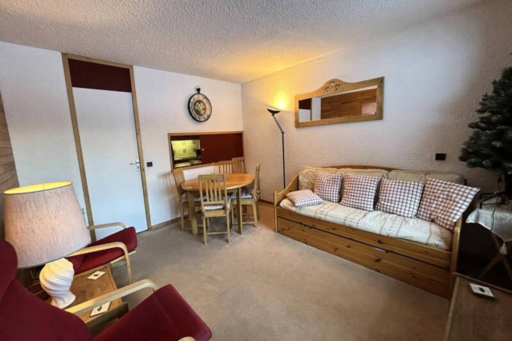 High above the charming Méribel Mottaret resort, this cozy apartment in the Le Nantchu residence offers a perfect alpine getaway for ski enthusiasts and nature lovers alike. With its prime location in the Laitelet district, you’ll wake up to breathtaking views of snow-covered peaks and enjoy direct access to the slopes just steps from your door. Whether you’re here for thrilling winter adventures or serene summer hikes, this property places you at the heart of the French Alps’ beauty and excitement.  
                      Inside, the apartment comfortably accommodates up to six guests with a thoughtful layout that balances practicality and comfort. The living room features a sofa bed, trundle bed, television, and a balcony where you can soak in the crisp mountain air. A separate bedroom with two single beds and a cabin bedroom with bunk beds provide cozy sleeping arrangements. The well-equipped kitchen includes an electric hob, oven, microwave, dishwasher, coffee maker, washing machine, and refrigerator, making it easy to prepare hearty meals after a day on the slopes. Non-smoking and pet-free, this apartment ensures a clean and peaceful environment for all.  
                      The Le Nantchu residence is perfectly situated at the foot of the slopes and close to essential shops, including a mini-market, sports store, restaurants, and bars. For added convenience, the Chalets cable car and free Méribus shuttles provide easy access to the center of Méribel Mottaret, where you’ll find even more amenities and activities.  
                      Whether you’re carving through fresh powder, exploring scenic trails, or simply savoring the alpine atmosphere, this apartment offers everything you need for an unforgettable mountain escape.