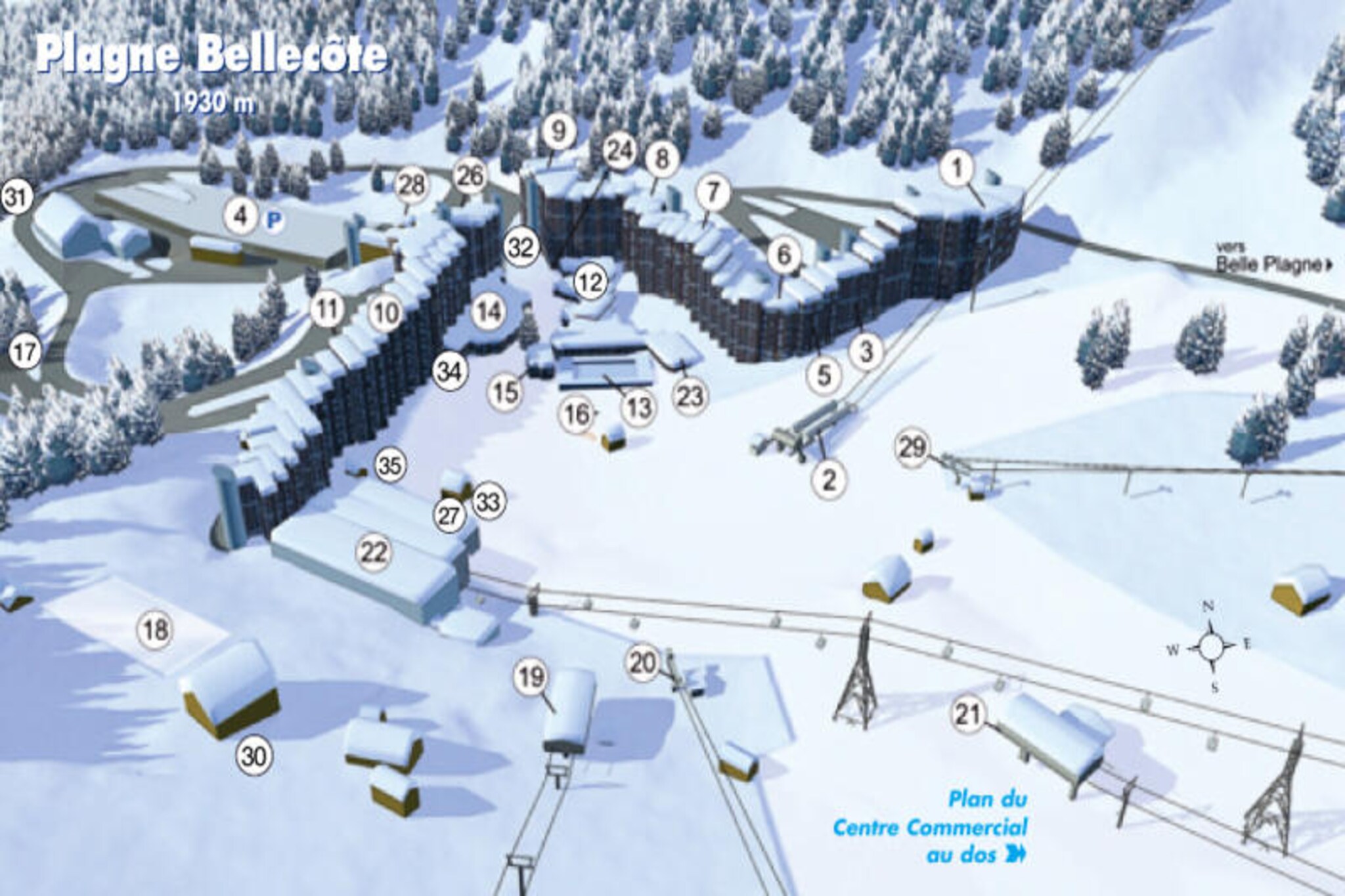Apartment in Plagne Bellecote Ski-in/Ski-out