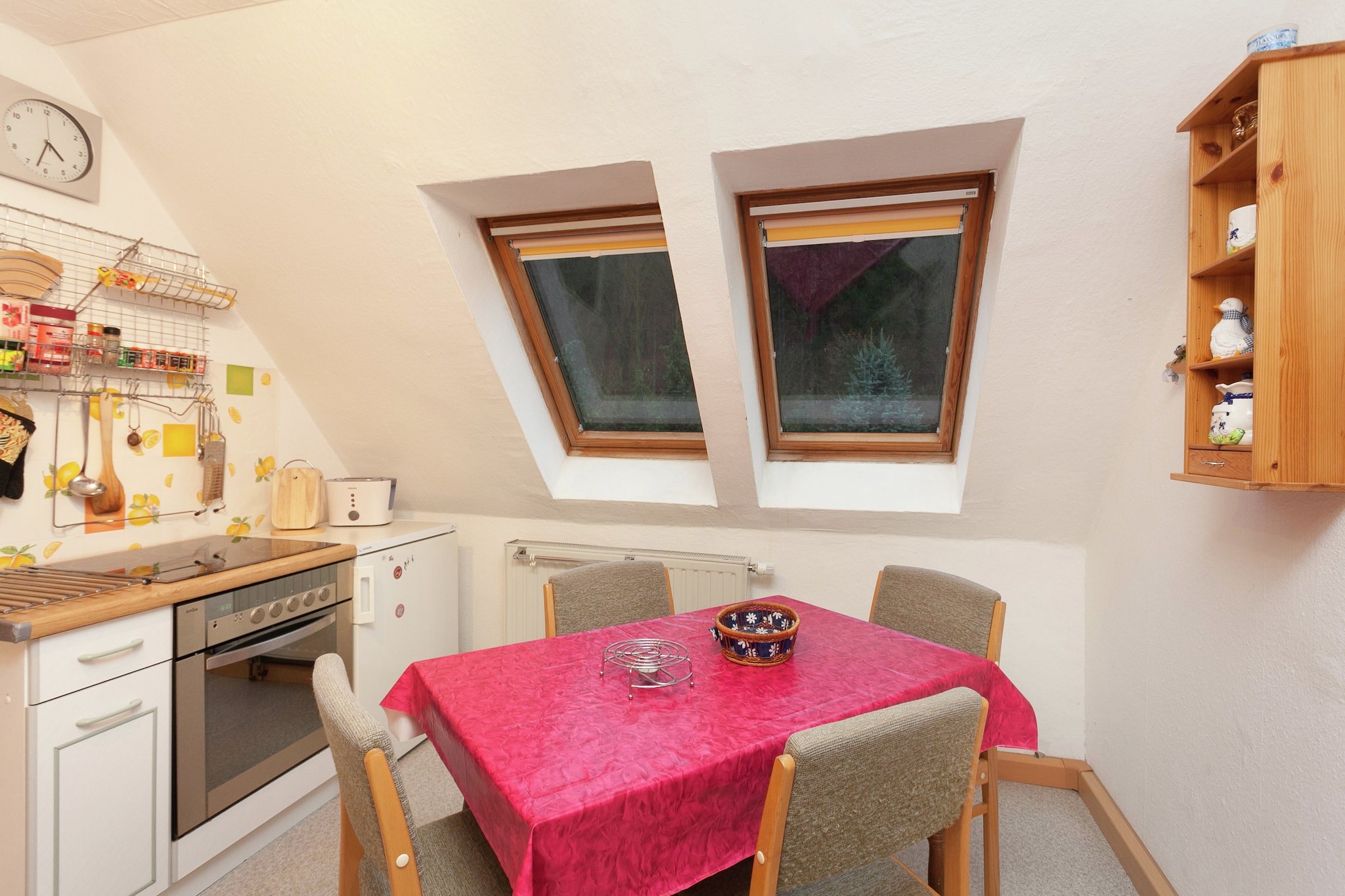 Ferienwohnung mit Kamin Am Waldrand-Dining room