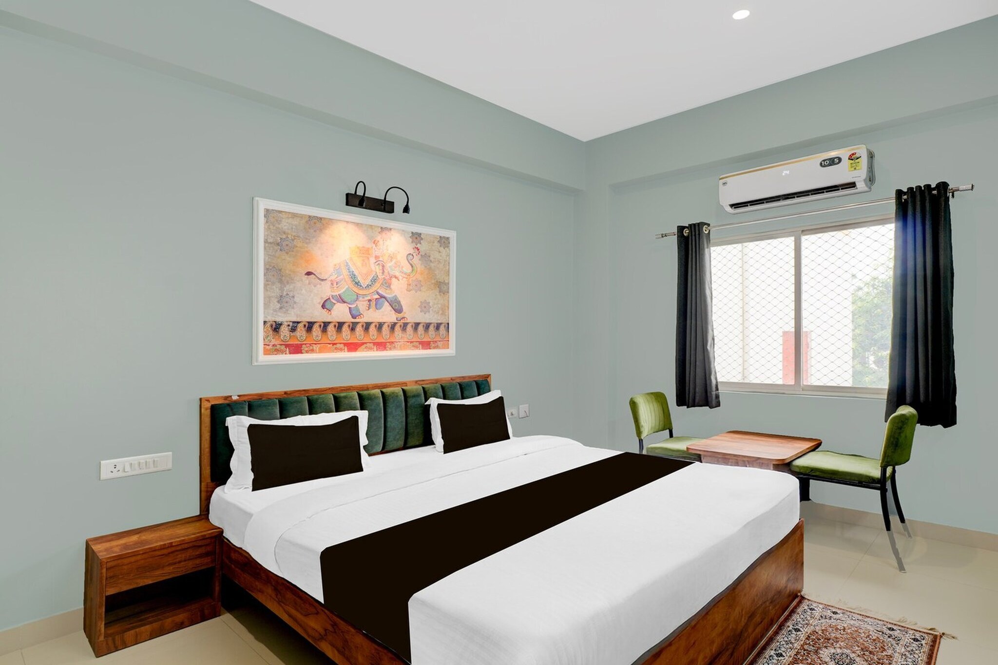 Located within 2.7 km of Udaipur Railway Station and 4.6 km of Lake Pichola, Collection O Udaipur City Railway Station Formerly Shree Ganesh Guest House provides rooms with air conditioning and a private bathroom in Udaipur. With free WiFi, this 3-star hotel offers room service and a 24-hour front desk. The hotel features family rooms.
All units at the hotel are equipped with a seating area, a flat-screen TV with satellite channels and a private bathroom with free toiletries and a shower. All guest rooms include a desk.
Jagdish temple is 4.7 km from Collection O Udaipur City Railway Station Formerly Shree Ganesh Guest House, while Bagore ki Haveli is 4.9 km away. Maharana Pratap Airport is 23 km from the property.
Early Check-In Policy: A full day’s room rate will be charged for check-ins before 6:00 AM. Complimentary early check-in is available between 6:00 AM and 10:00 AM, subject to room availability.
Check-in is only available to guests aged 18 and above. Please provide a government-issued ID to confirm your age.
1.Unmarried couples are warmly welcome at this property.
2. Guests with local ID proof are warmly welcome.
3.Foreign guests are welcome and allowed to stay at this property without any restrictions