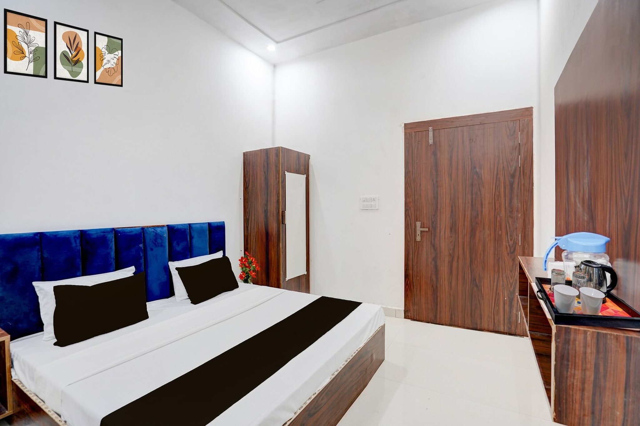 Set within 30 km of Bharatpur Railway Station and 46 km of Akbar's Tomb, Hotel O Mathura-Bharatpur Crossway Formerly Tulsi Heritage offers rooms with air conditioning and a private bathroom in Churaman Nagri. With free WiFi, this 3-star hotel offers room service and a 24-hour front desk. The hotel has family rooms.
All guest rooms at the hotel come with a seating area, a flat-screen TV with satellite channels and a private bathroom with free toiletries and a bath or shower. The units feature a desk.
Mathura Railway Station is 9.4 km from Hotel O Mathura-Bharatpur Crossway Formerly Tulsi Heritage. Agra Airport is 51 km from the property.
Early Check-In Policy: A full day’s room rate will be charged for check-ins before 6:00 AM. Complimentary early check-in is available between 6:00 AM and 10:00 AM, subject to room availability.
Check-in is only available to guests aged 18 and above. Please provide a government-issued ID to confirm your age.
1.Unmarried couples are warmly welcome at this property.
2. Guests with local ID proof are warmly welcome.
3.Foreign guests are welcome and allowed to stay at this property without any restrictions