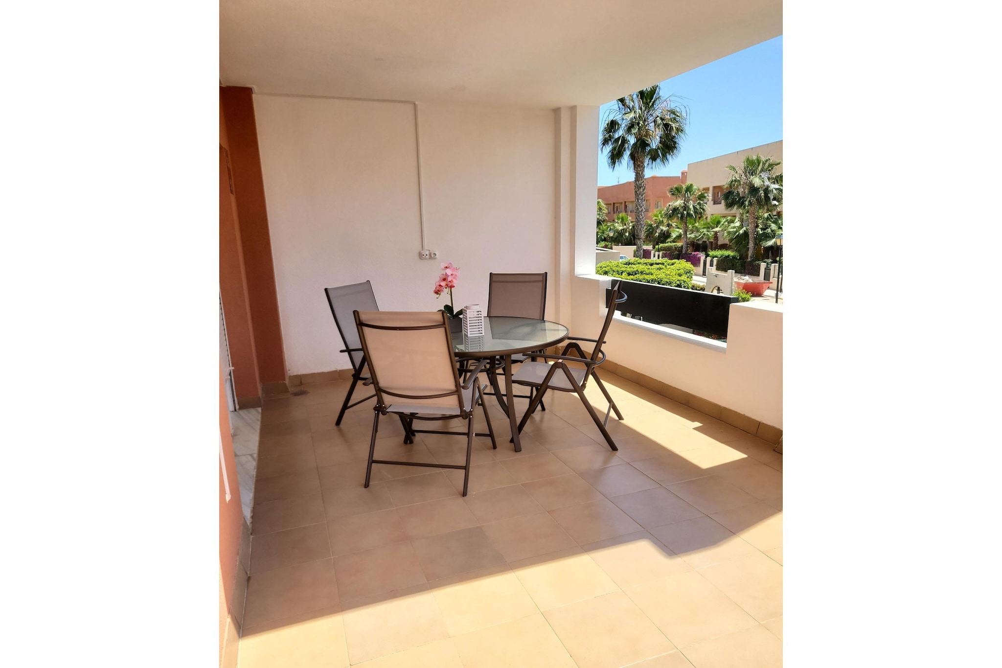 CT 342 AL - Faro's Paraiso de Vera Apartment-Terrasbalkon