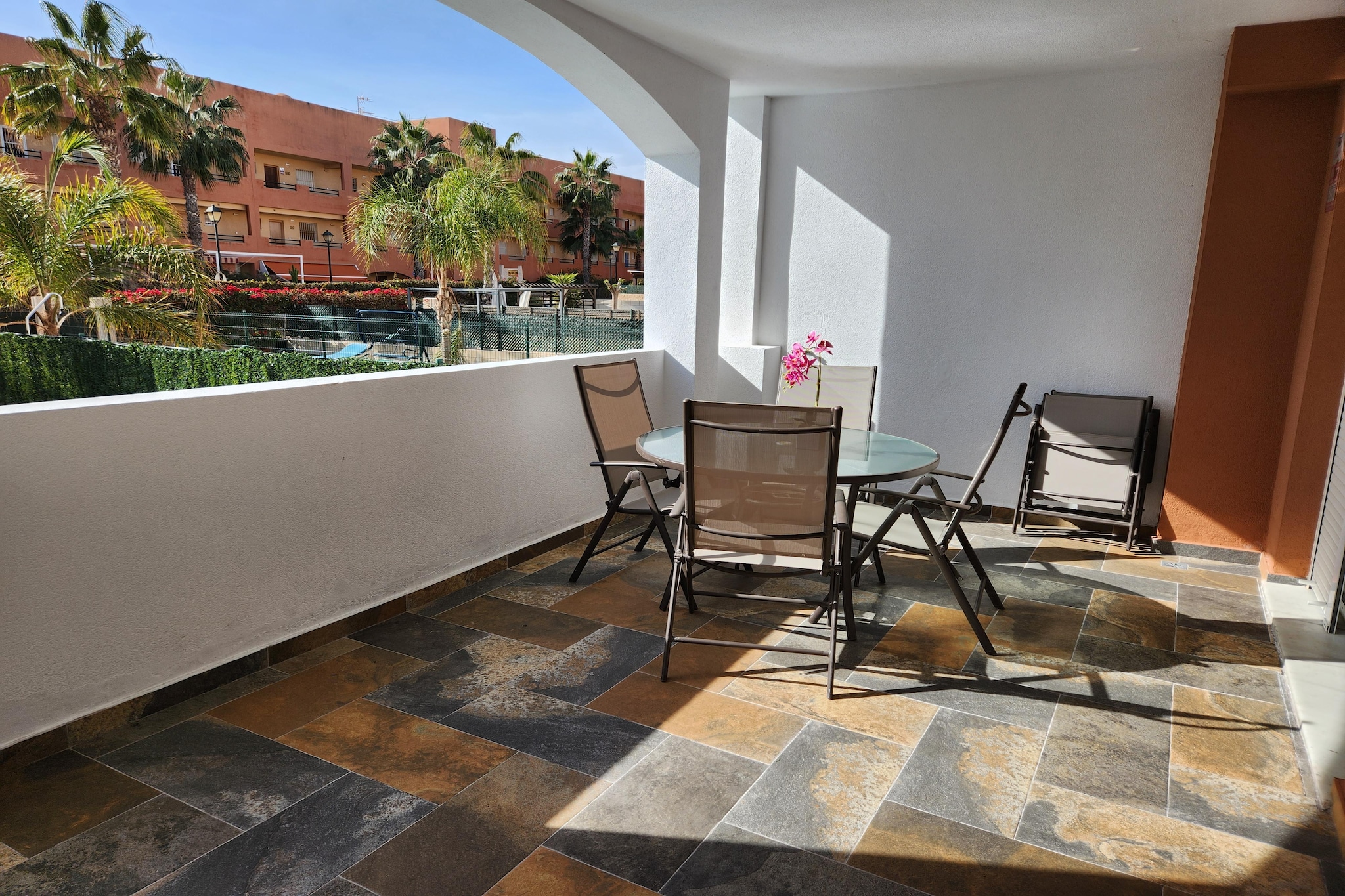CT 340 AL - Gardenapartment - Paraiso de Vera-Terrasbalkon