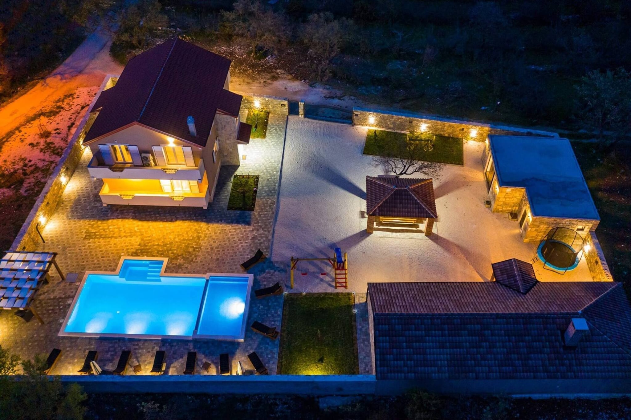 Luxury Villa Escape-Gebieden zomer 1km