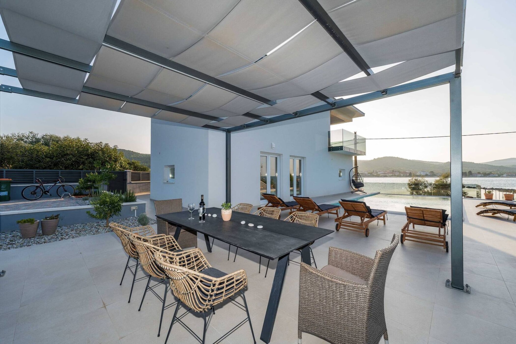 Sea view Villa Tala-Terrasse / balcon