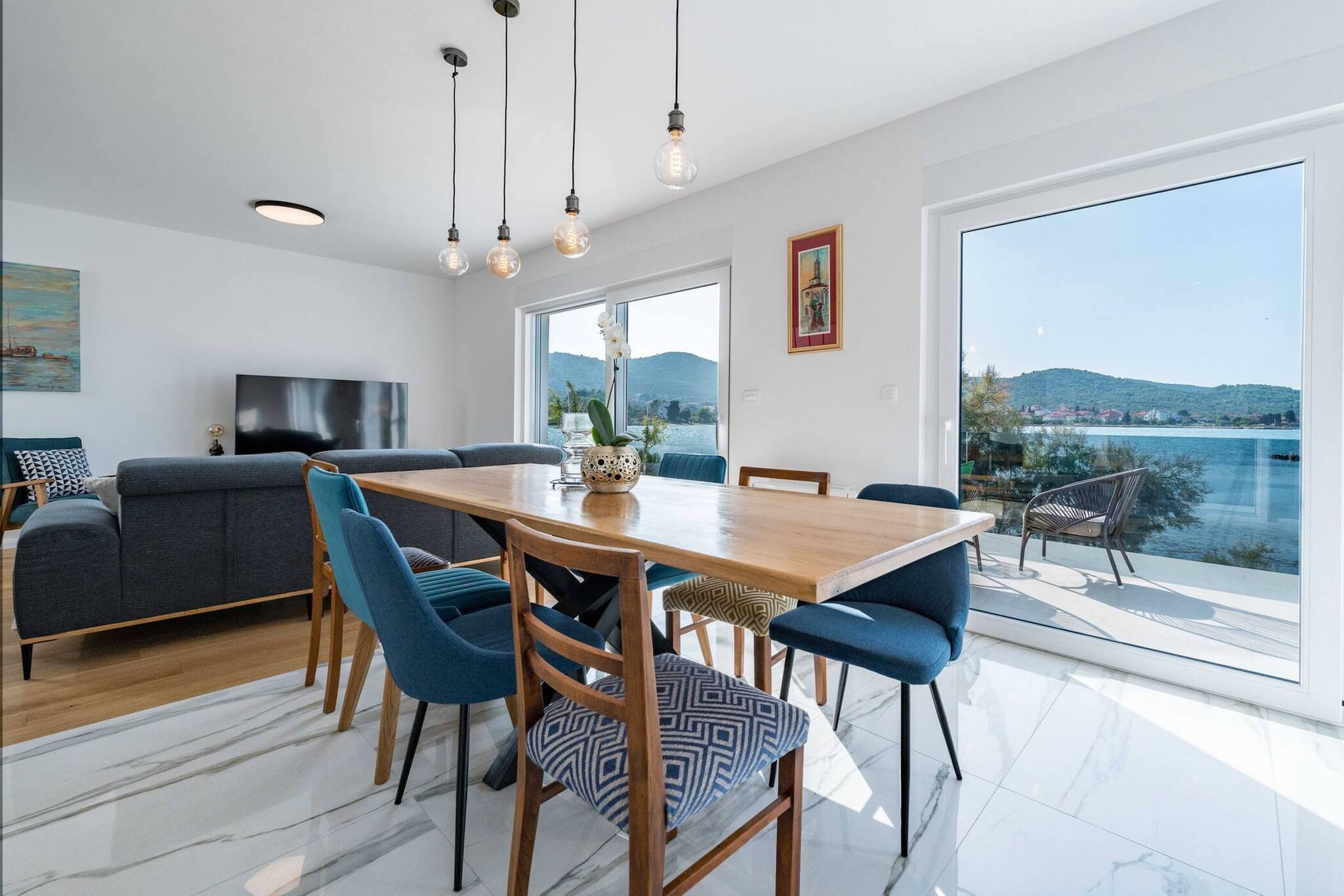 Sea view Villa Tala-Salle à manger