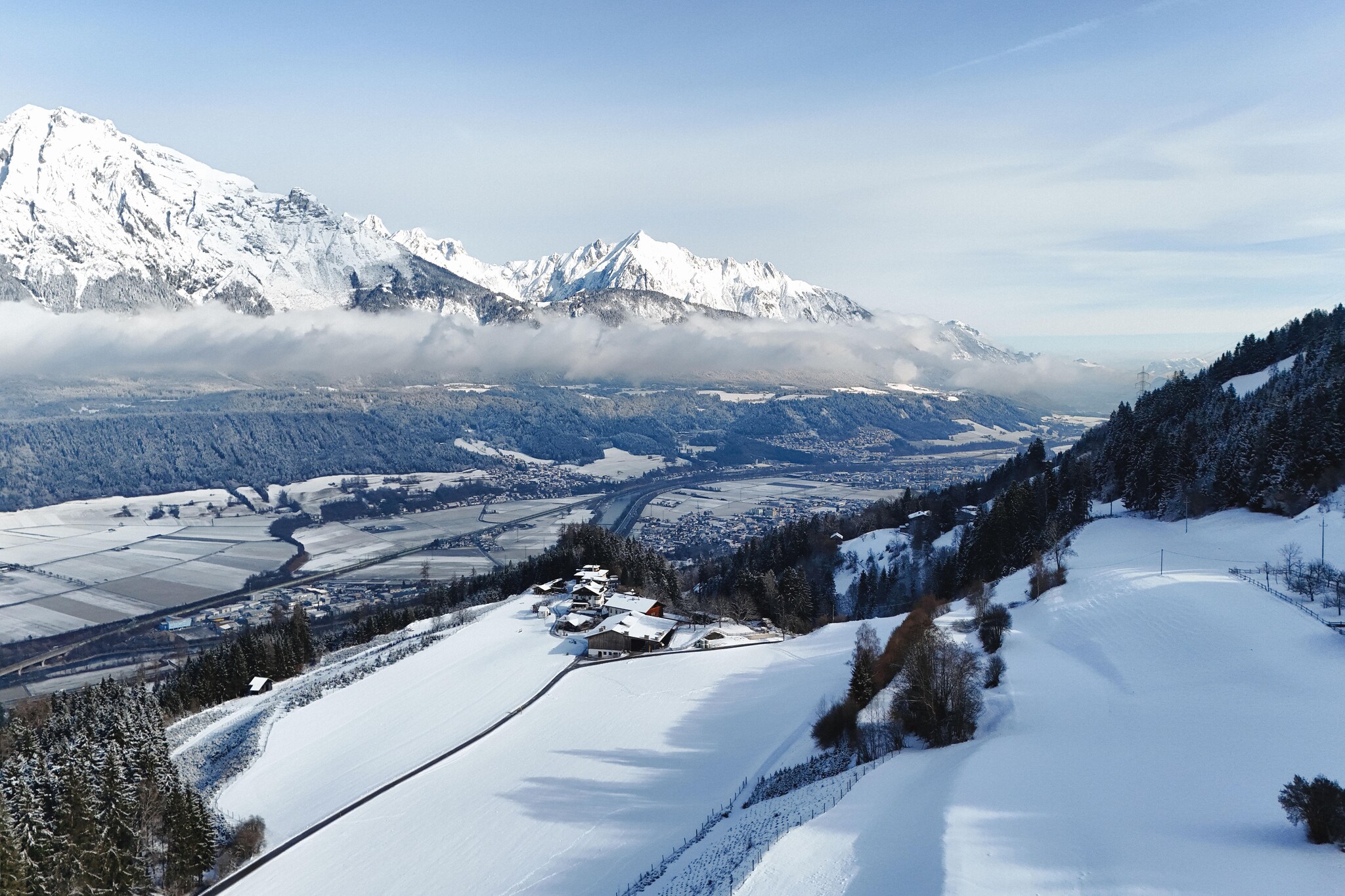 Alpenchalet Berggold - Uitzicht winter