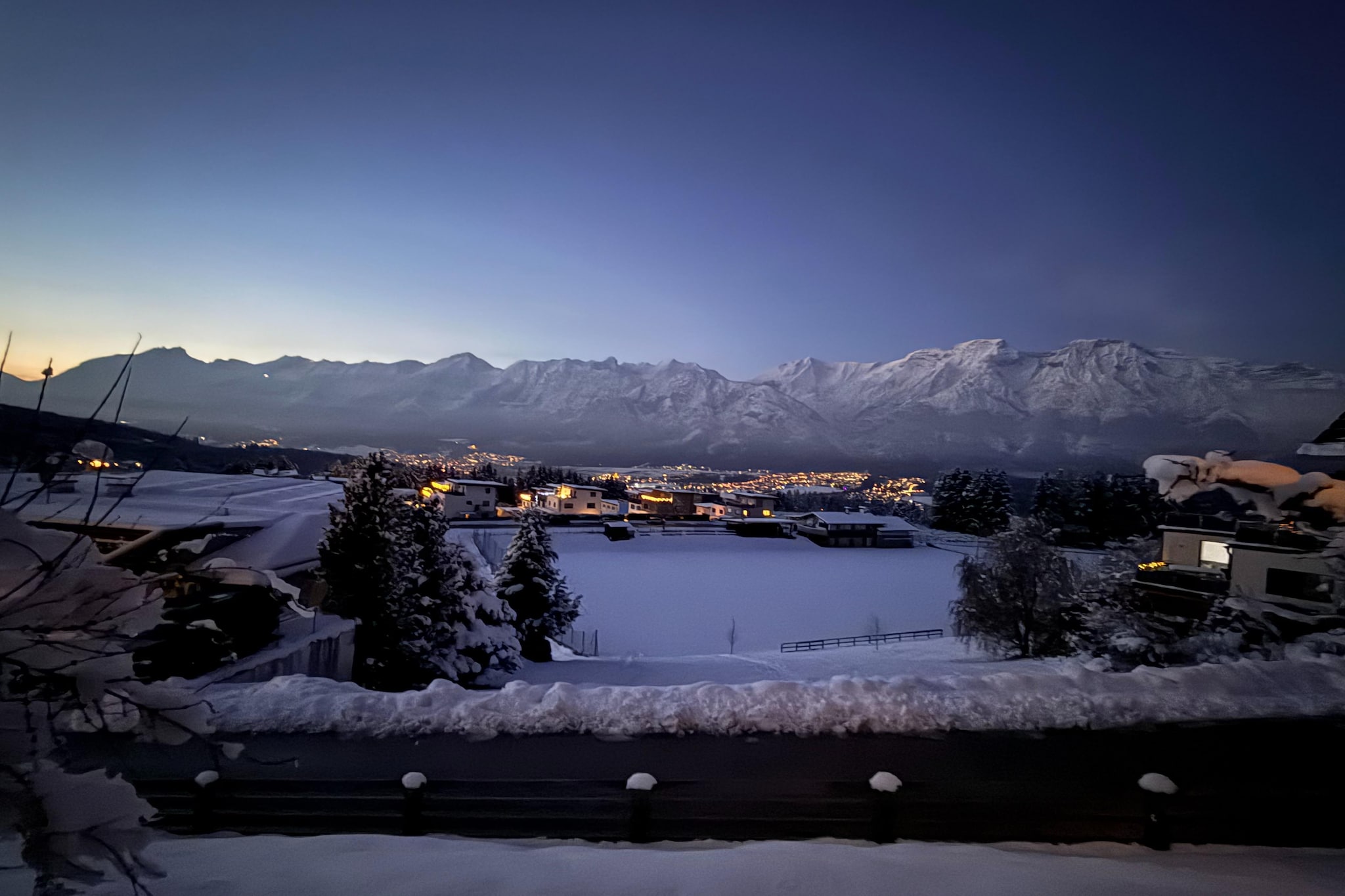 Alpenchalet Berggold - Uitzicht winter
