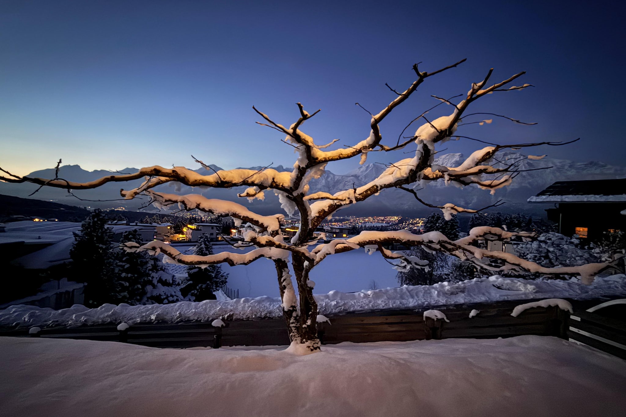 Alpenchalet Berggold - Tuin winter