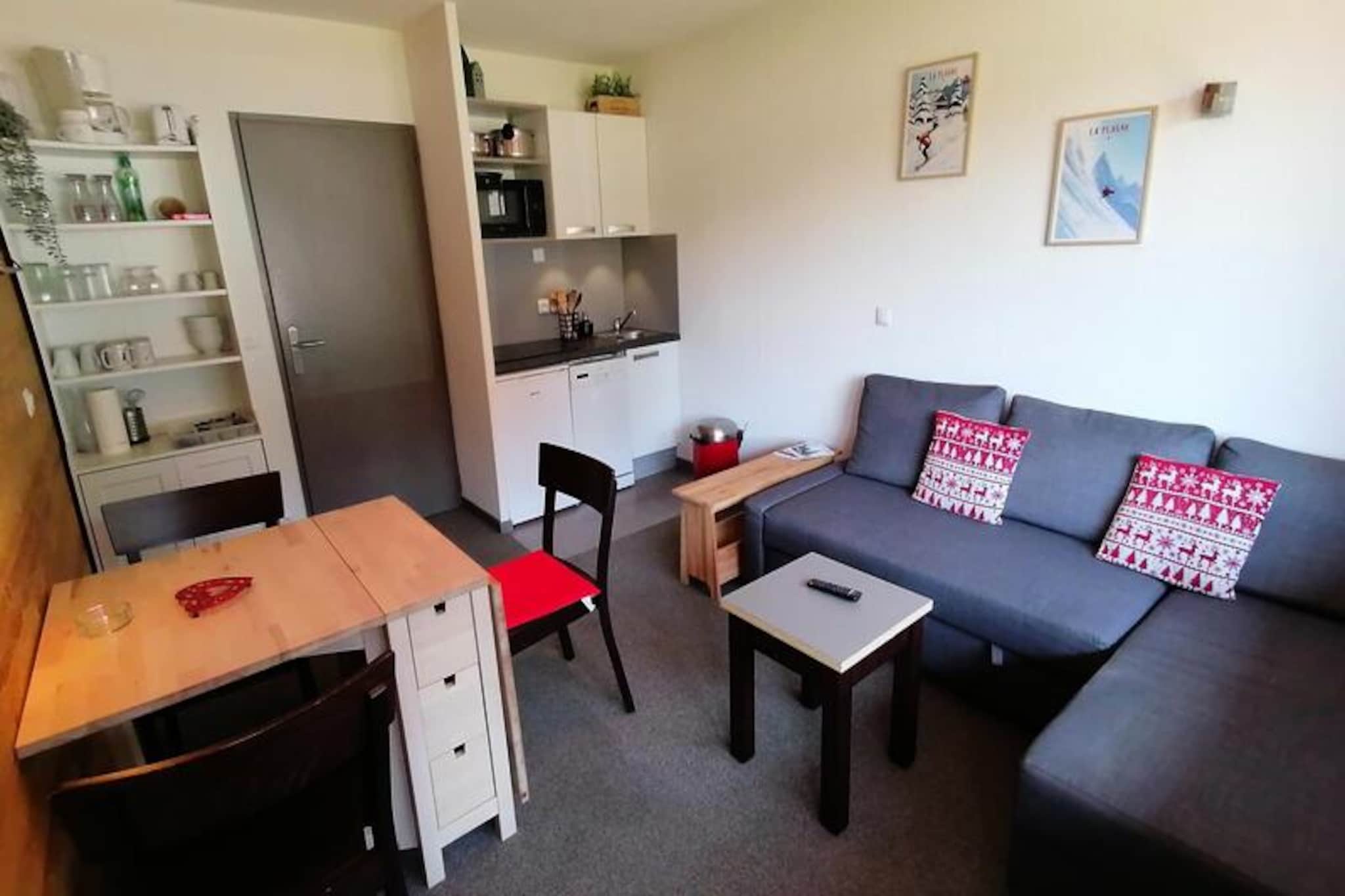 Apartment near slopes with ski lockers