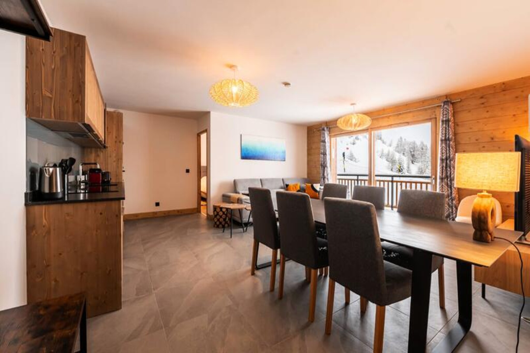 Apartment in Plagne Centre with Mont Blanc View