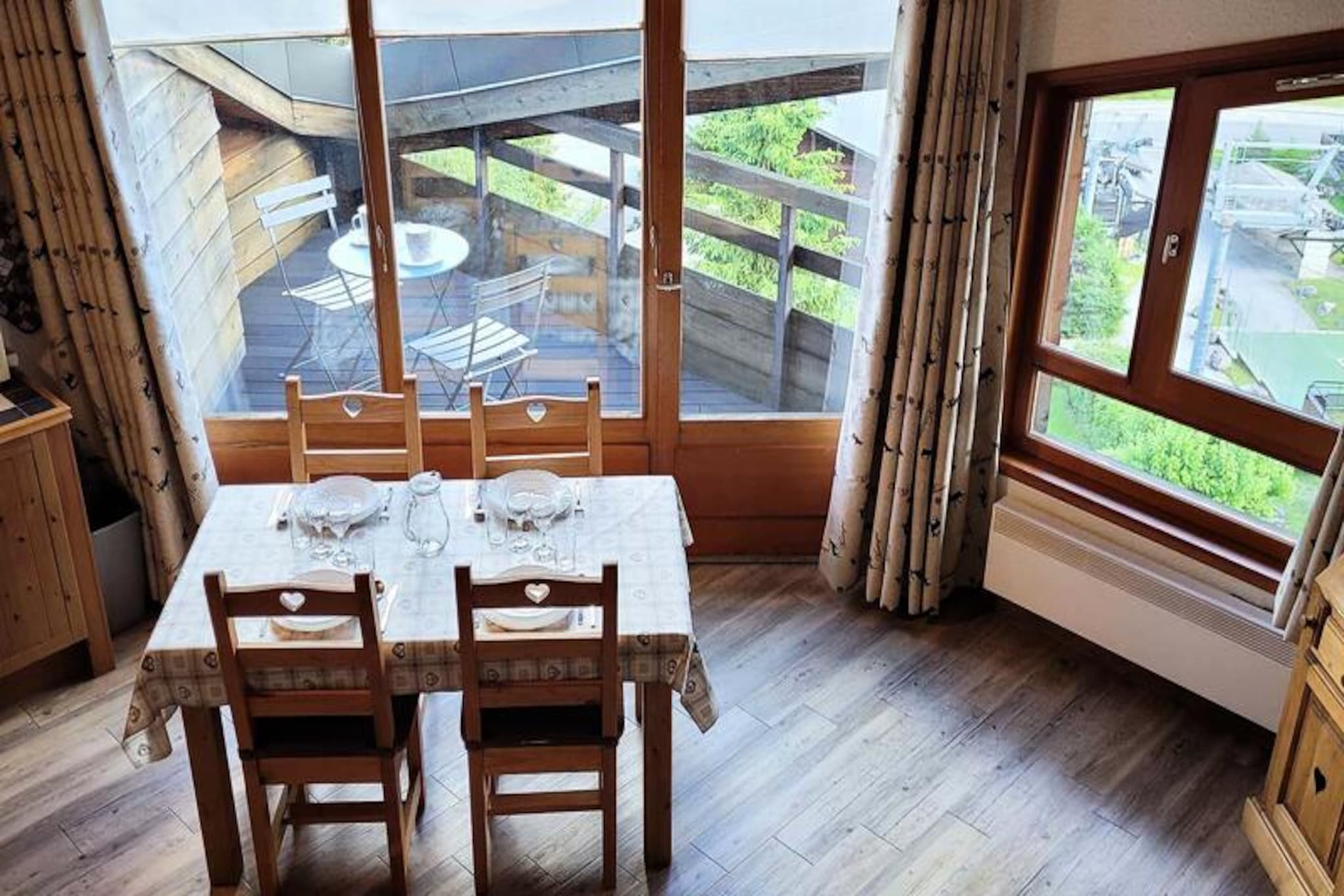 Apartment in Les Gets with Ski Slope Views