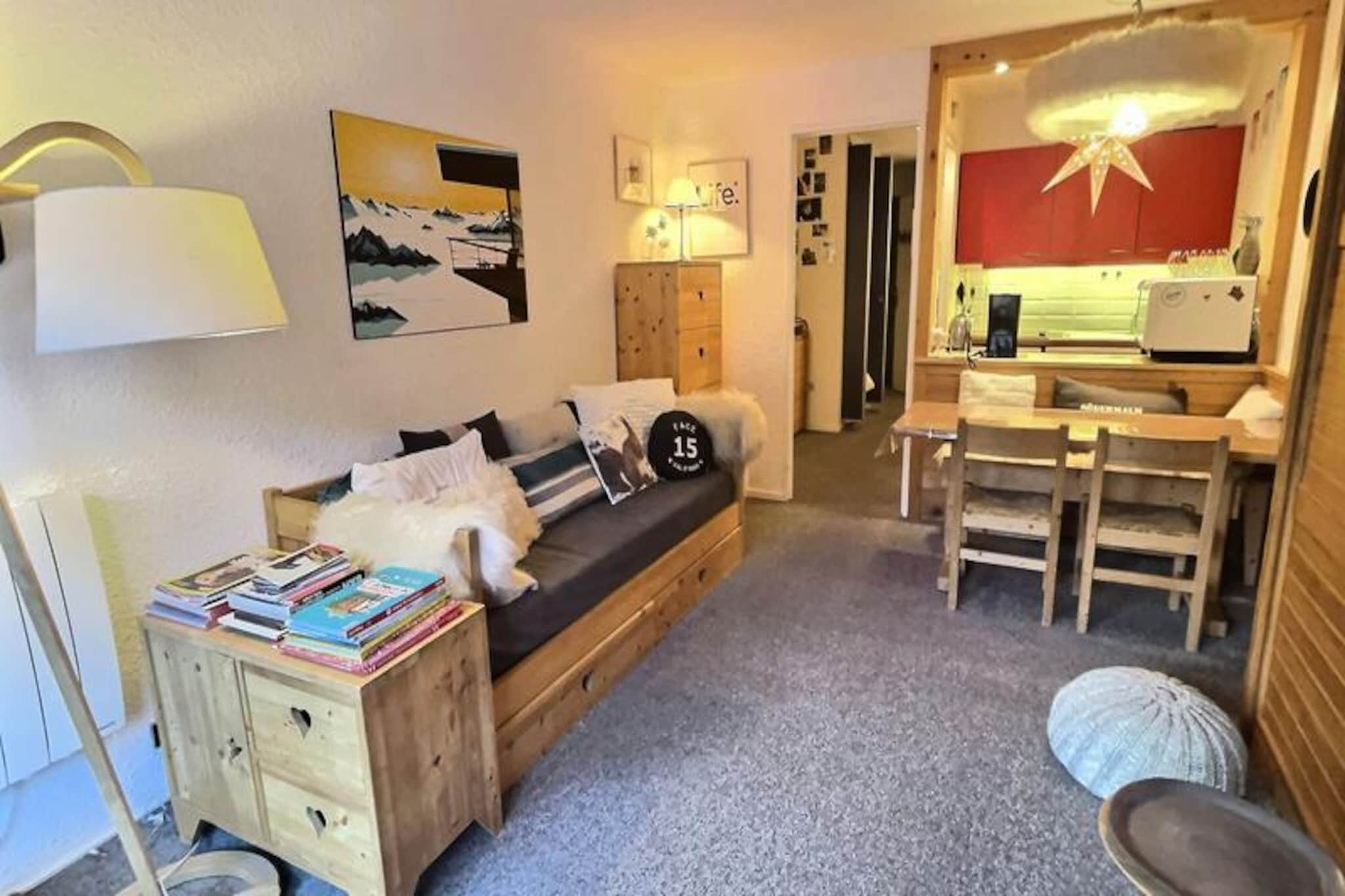 High above the charming village of Val d'Isère, this delightful one-bedroom apartment offers a cozy retreat with breathtaking views of the surrounding forest and majestic mountains. The south-facing balcony is the perfect spot to soak in the alpine sunshine while gazing over the picturesque village below, whether you're here for a thrilling ski holiday or a tranquil summer escape. With its warm ambiance and thoughtful design, this property invites you to unwind and embrace the beauty of the French Alps.
Inside, the 30 m² apartment comfortably accommodates up to five guests, making it ideal for families or small groups. The living room features a convenient 140 cm double wall bed, while a sleeping alcove offers two 80 cm bunk beds, perfect for children or friends. An additional fold-down bed in the hallway ensures flexibility for all guests. The modern kitchen is fully equipped with ceramic hobs, a combination microwave, a dishwasher, and a Krups coffee maker, providing everything you need to prepare delicious meals after a day of adventure. A cozy living area with a television and DVD player adds to the comfort, while the apartment’s Wi-Fi keeps you connected throughout your stay.
The residence boasts convenient amenities such as an elevator, a ski locker for your gear, and a washing machine for longer stays. Located just moments from the heart of Val d'Isère, you'll have easy access to the renowned ski slopes, charming shops, and delightful restaurants that make this destination so beloved. In summer, explore lush hiking trails, mountain biking routes, and serene alpine lakes.
Whether you're drawn by the world-class skiing or the serene mountain landscapes, this apartment provides the perfect base for an unforgettable alpine getaway. With its welcoming atmosphere and unbeatable location, your Val d'Isère adventure awaits.