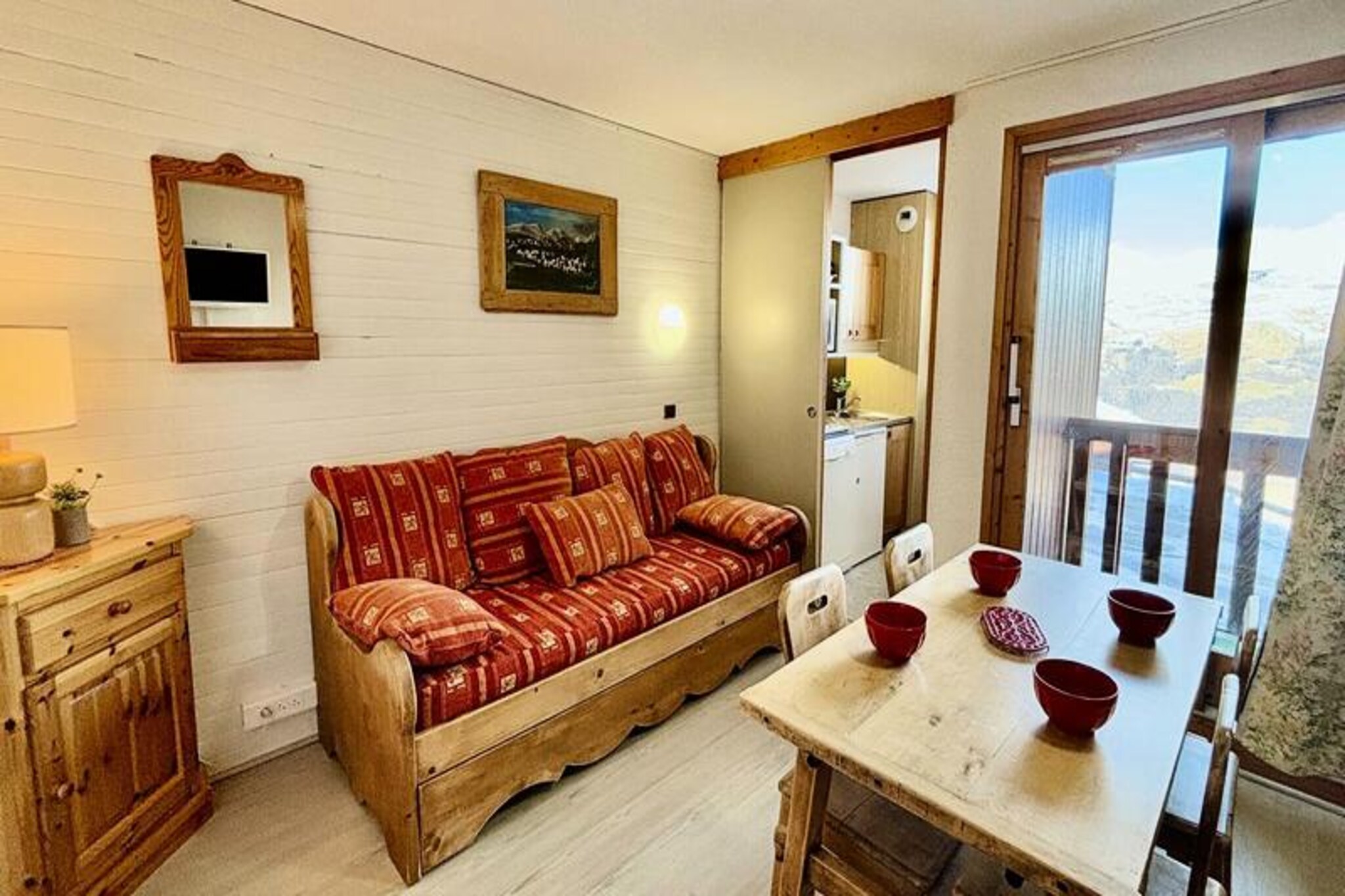 2-room apartment for 4 people, 26m²
