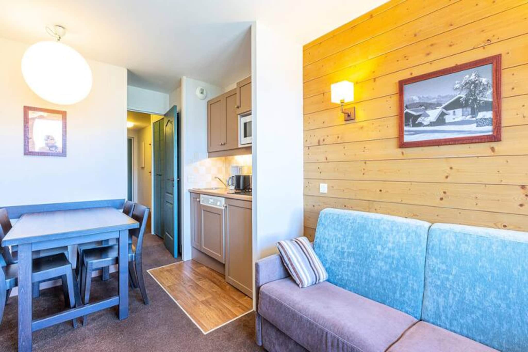 Apartment in Montchavin with Mont Blanc View