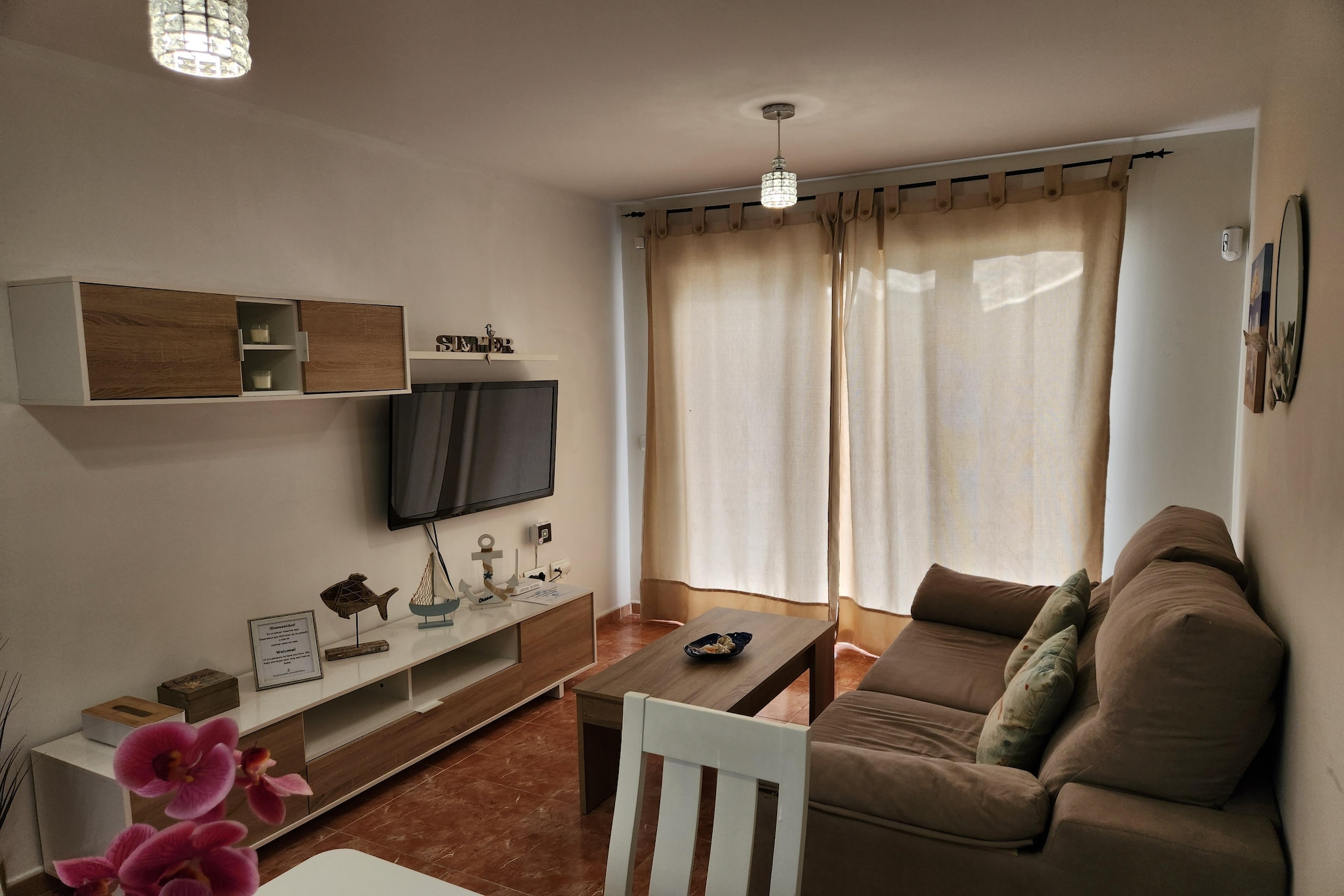 CT 362 AL - Primera Linea - Beachfront - Vera Playa-Wohnzimmer