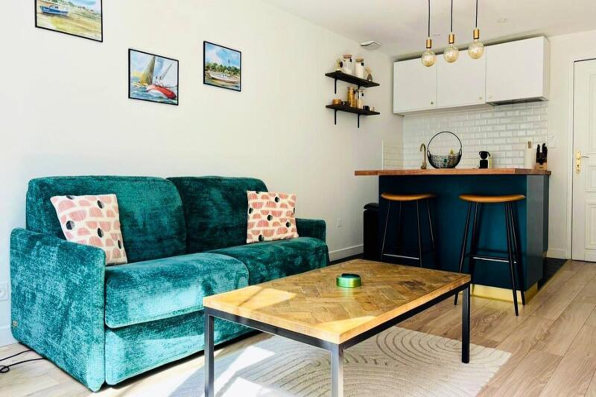 In the heart of La Rochelle’s vibrant city center, this charming apartment offers a peaceful retreat amidst the lively atmosphere of this historic coastal town. Just steps away from the bustling Central Market and its covered stalls, this cozy space invites you to immerse yourself in the local culture while enjoying the tranquility of your private courtyard. Whether you’re savoring fresh produce from the market or exploring the cobblestone streets, this apartment is the perfect base for your getaway.
Thoughtfully designed for two guests, the apartment features a separate bedroom and a fully equipped kitchen with a refrigerator, stovetop, microwave, and Nespresso coffee machine. The tasteful decor and recent renovations create a warm and inviting ambiance, while the private courtyard provides a serene outdoor space to relax after a day of sightseeing. Located on the first floor of a building without an elevator, the apartment ensures a quiet and comfortable stay, shielded from the city’s hustle and bustle.
La Rochelle’s key attractions are all within walking distance. Stroll to the picturesque Old Port in just five minutes or enjoy a leisurely 15-minute walk to Concurrence Beach and the renowned Aquarium. For those arriving by train, the station is conveniently located a 15-minute walk away. Parking options include paid parking at Place de Verdun or free parking at L’Esplanade des Parcs, both within a short walk. The idyllic Ile de Ré is just a 20-minute drive, offering an easy escape to sandy beaches and charming villages.
With the dedicated Aloha Concierge team at your service, you’ll have access to personalized recommendations and assistance throughout your stay. From hidden gems to must-visit restaurants, they’ll ensure your time in La Rochelle is unforgettable. Whether you’re here for a romantic escape or a relaxing break with a friend, this delightful apartment promises a memorable experience in one of France’s most enchanting cities.