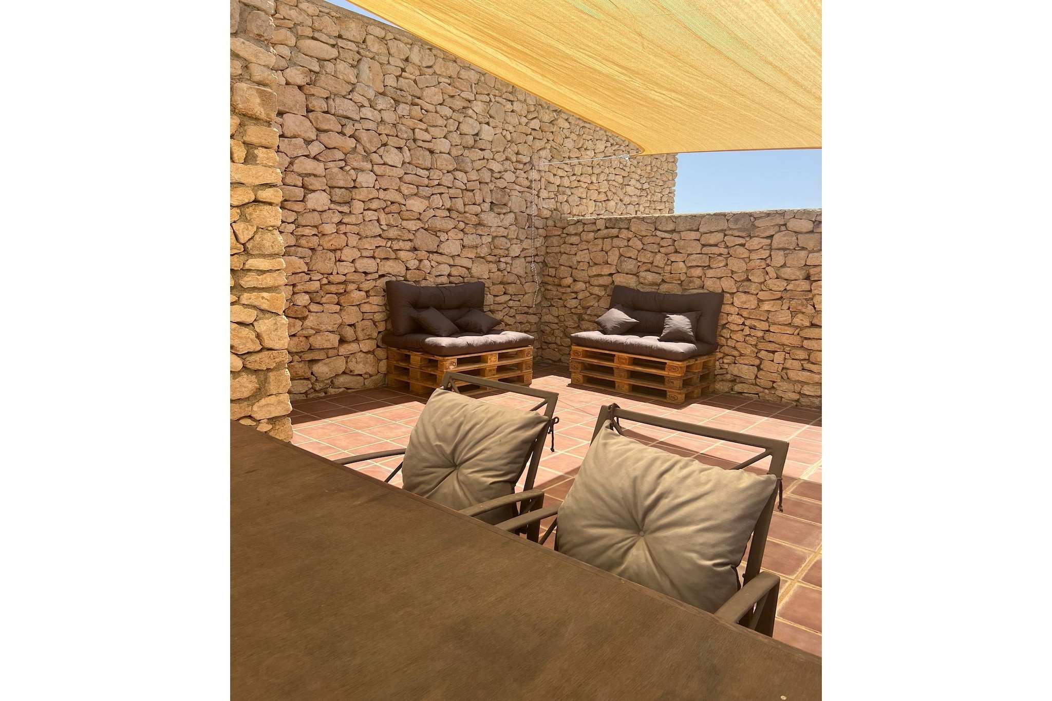 CT 354 AL - Faro's Casa Piedra - Agua Amarga - Cabo de Gata-Terrasbalkon