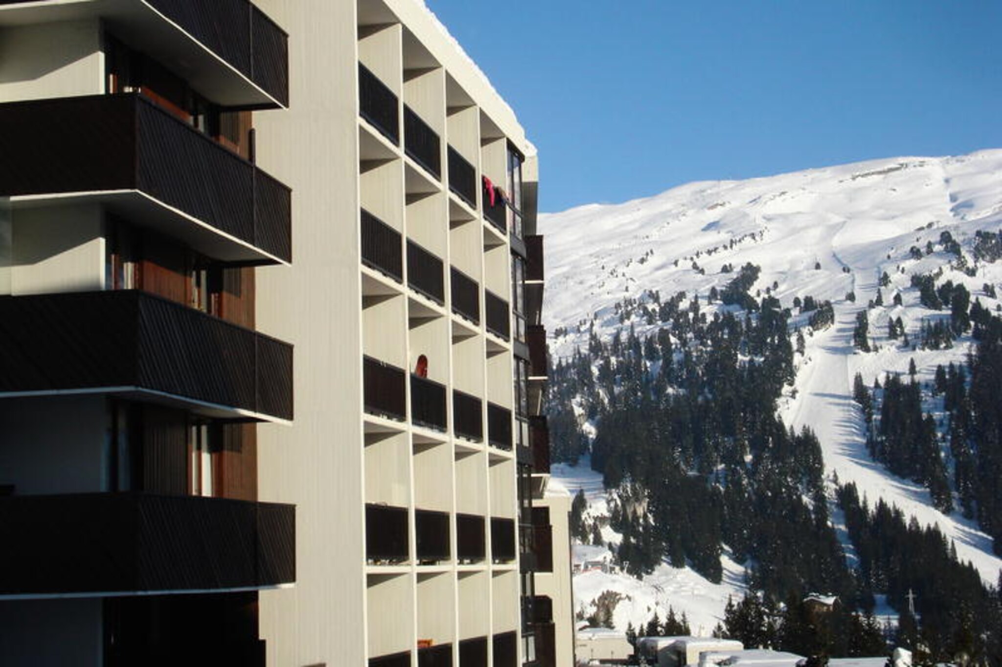 Renovated apartment · Resort center · Balcony