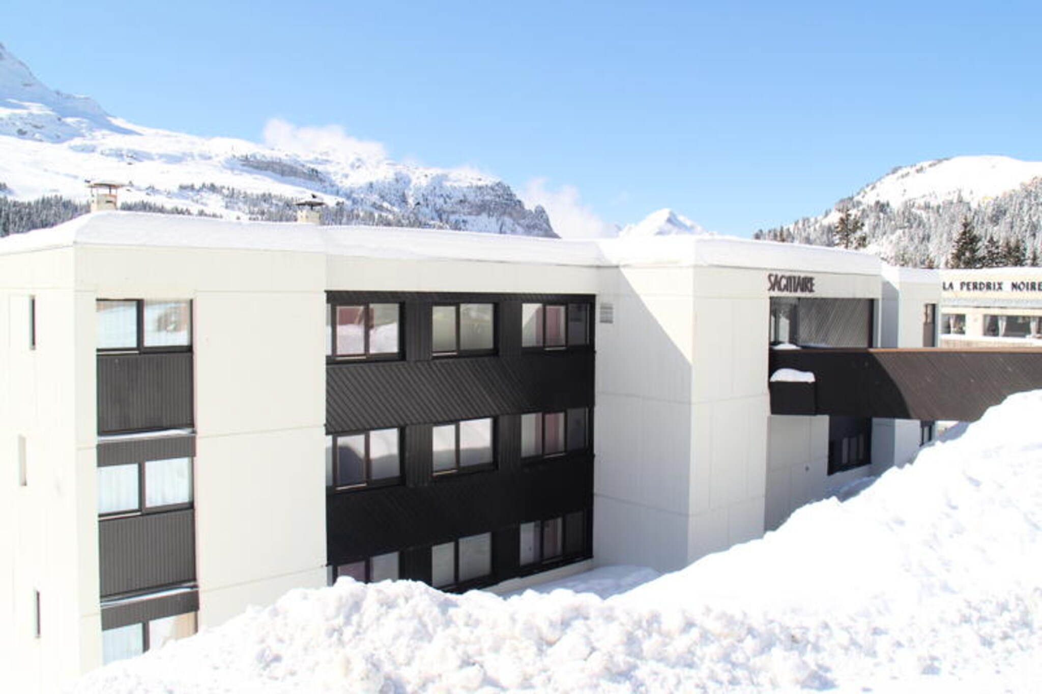 Renovated apartment with balcony · Resort center