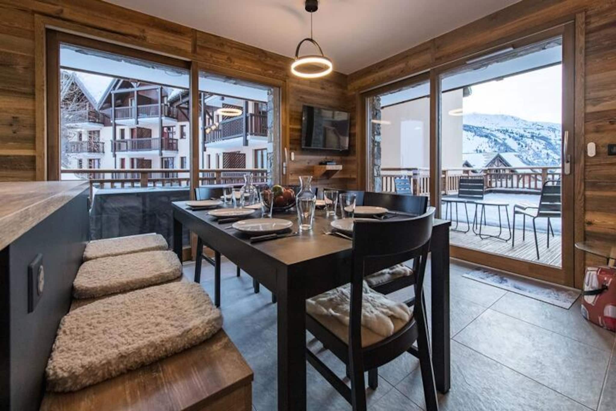 Apartment in Valmeinier with Jacuzzi Terrace