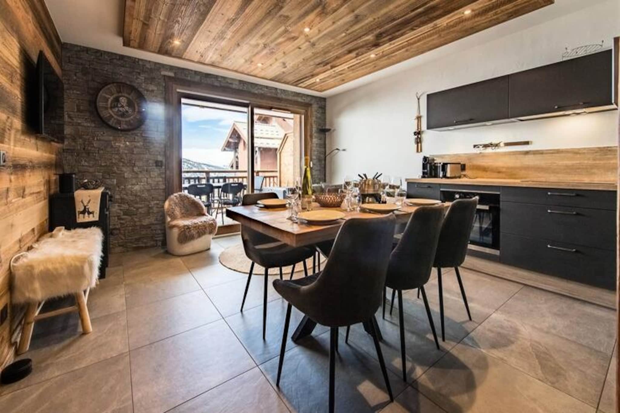 High in the French Alps, where the crisp mountain air invigorates the soul, lies the L'Olvera residence in Valmeinier 1950. This charming retreat is perfectly situated at the foot of the slopes, offering ski enthusiasts unparalleled access to the pristine runs of the region. Whether you're here to carve through fresh powder or simply soak in the serene alpine atmosphere, this residence promises a stay filled with comfort and unforgettable moments.
Step inside this modern yet cozy apartment, designed with both style and functionality in mind. The living room invites you to unwind in its warm ambiance, while the fully equipped kitchen ensures you have everything needed to prepare hearty meals after a day of adventure. The west-facing 14m² balcony is the perfect spot to watch the sun dip behind the peaks, painting the sky in hues of gold and pink. Accommodating up to six guests, the apartment features a luxurious double bedroom, two additional sleeping areas with a double bed and a bunk bed, and a well-appointed shower room with a separate toilet. Practical amenities such as a ski locker with a boot dryer and secure underground parking with an electric vehicle charging station add to the convenience.
Beyond the apartment, the vibrant Upper Valmeinier area awaits with its array of shops, restaurants, and après-ski delights. In the warmer months, hiking trails and a nearby municipal swimming pool transform the region into a haven for outdoor enthusiasts. With ski passes and lessons delivered directly to the residence and exclusive discounts on equipment rentals, your holiday is made effortlessly enjoyable.
Whether you're seeking thrilling winter sports or tranquil summer escapes, L'Olvera residence is your gateway to the best of the Alps. Book now and create cherished memories with family or friends in this idyllic alpine setting.