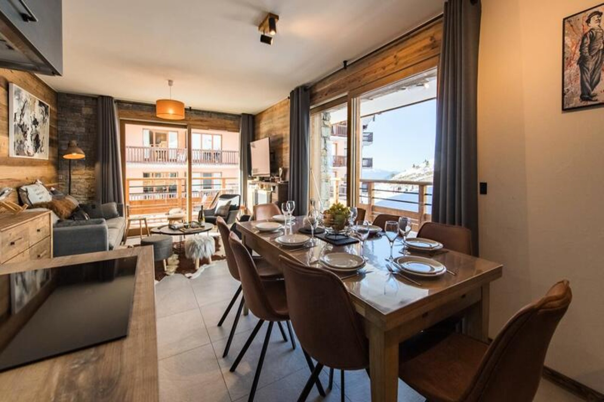 Apartment in Valmeinier with Ski Access