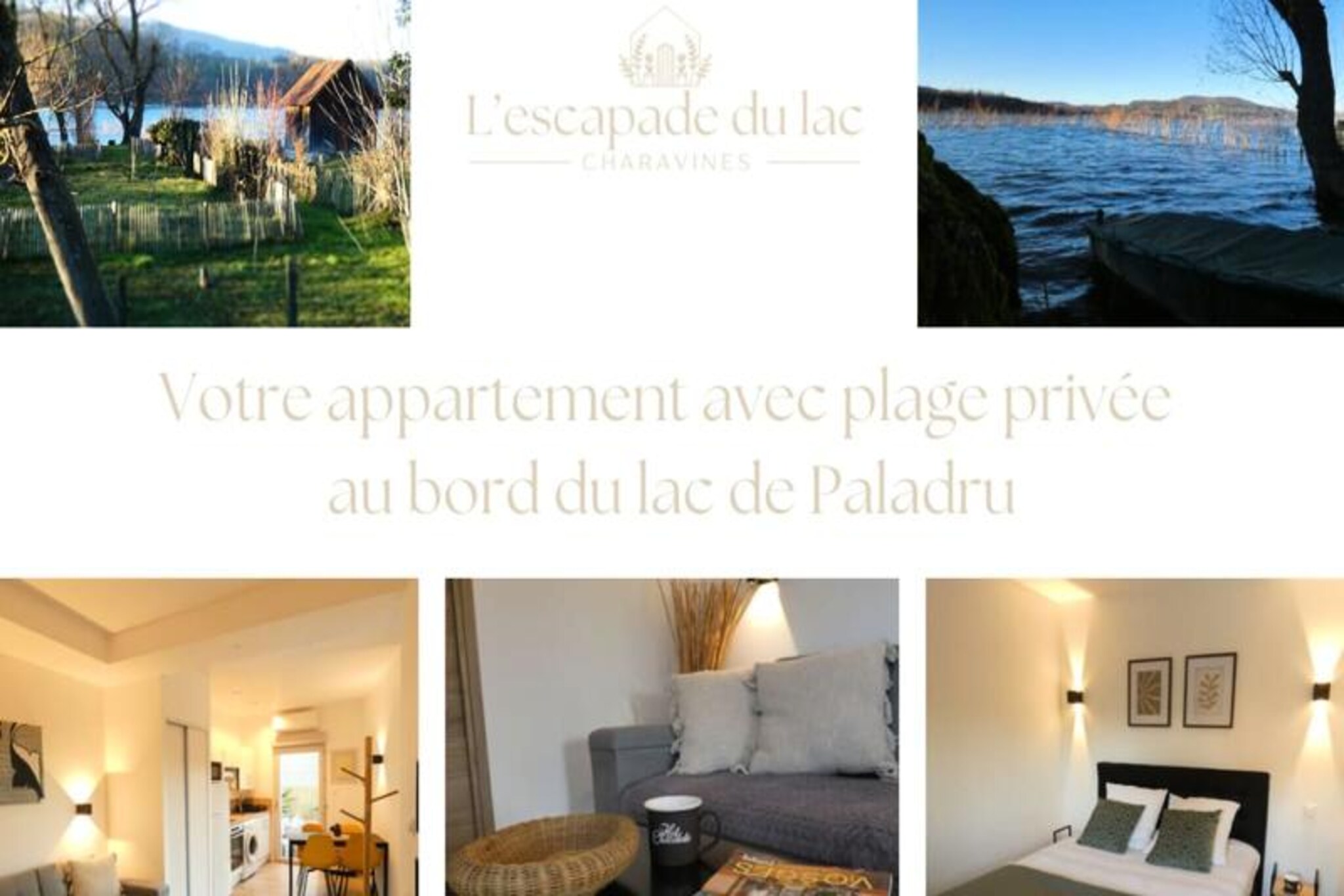 Imagine waking up to the tranquil beauty of Lake Paladru, where turquoise waters meet lush green surroundings. L'Escapade du Lac, nestled in the heart of Charavines village, offers a serene retreat for those seeking a blend of nature, history, and relaxation. This charming pied-à-terre is just steps away from a private beach shared with co-owners, providing an exclusive lakeside experience far from the crowds. Across the lake, the archaeological site of the peasant knights from the year 1000 invites you to delve into history, with the fascinating Paladru Lake Museum just a short walk away. 

The newly renovated 29 m² apartment is thoughtfully designed for comfort and convenience. The main room combines a cozy living area, dining space, and a fully equipped open kitchen featuring an induction hob, oven, microwave, refrigerator with freezer, and even a Senseo coffee maker. Step out onto your private terrace, a hidden gem perfect for enjoying an alfresco aperitif. The bedroom offers a comfortable double bed and ample storage, while the modern bathroom completes the space. Reversible air conditioning ensures a pleasant stay year-round, keeping you cool in summer and warm in winter. 

Charavines is a hub of activity, with Sunday markets, lakeside restaurants, and shops just a short stroll away. Rent a bike to explore the scenic cycle paths or embark on hiking and mountain biking trails starting from the village. Water activities like sailing, paddleboarding, and fishing await at the lake, while nearby attractions include the Chartreuse Cellars in Voiron, treetop adventure parks, and the family-friendly Walibi amusement park. In winter, ski resorts are just an hour’s drive away, making this a perfect year-round destination. 

Whether you’re here to unwind by the water, explore the rich history, or enjoy outdoor adventures, L'Escapade du Lac promises a memorable escape in the heart of the French countryside.