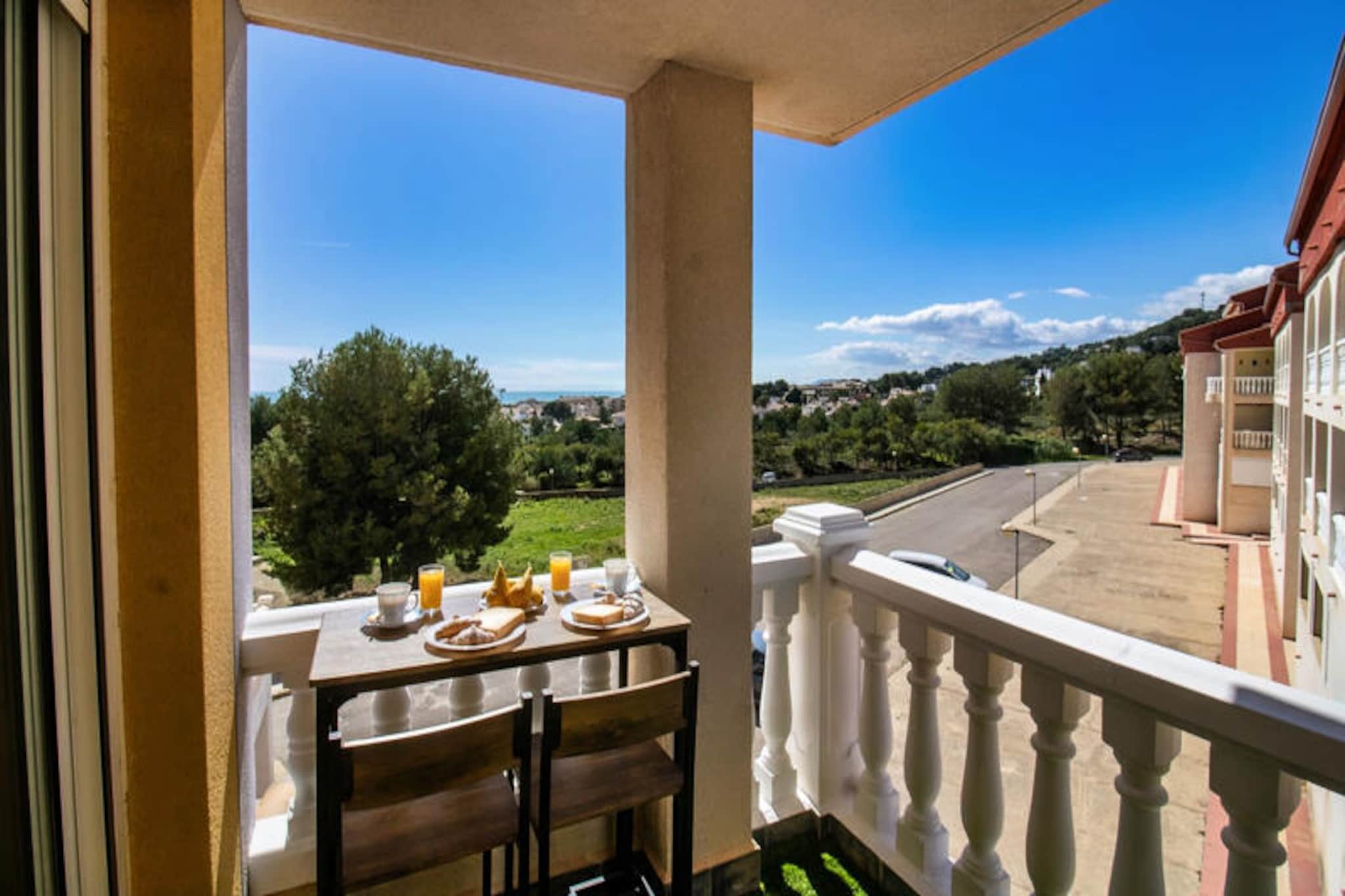 Where the Mediterranean breeze meets the rugged beauty of the Sierra de Irta, this charming apartment in Alcocebre offers a serene escape for families and friends alike. Wake up to stunning views of both the sea and mountains, and let the tranquil surroundings set the tone for your holiday. Located in a peaceful suburb, this property is the perfect blend of comfort and nature, inviting you to relax and explore at your own pace.
Thoughtfully designed with tasteful furnishings, the apartment spans 70 m² and accommodates up to six guests. It features two cozy bedrooms, a spacious living room with air conditioning, and a fully equipped open-plan kitchen with modern appliances, including a ceramic hob, refrigerator, and coffee maker. Step outside to enjoy the private terrace or balcony, ideal for morning coffee or evening sunsets. The shared swimming pool and children’s pool provide fun and relaxation for all ages, while amenities like Wi-Fi, a washing machine, and fans ensure a comfortable stay.
Just 350 meters away lies the stunning Sierra de Irta Natural Park, a haven for hiking and nature enthusiasts. For beach lovers, Cala Blanca rock beach is only 370 meters away, while the sandy shores of Las Fuentes are within a short 900-meter stroll. The nearby Spar supermarket and the vibrant town center of Alcocebre, just 2 km away, offer convenience and local charm. Whether you’re exploring coastal trails, savoring fresh seafood, or simply soaking in the sun, everything you need is close at hand.
With its unbeatable location and welcoming atmosphere, this apartment invites you to create lasting memories in one of Spain’s most picturesque coastal destinations. Experience the perfect mix of adventure and relaxation in Alcocebre.