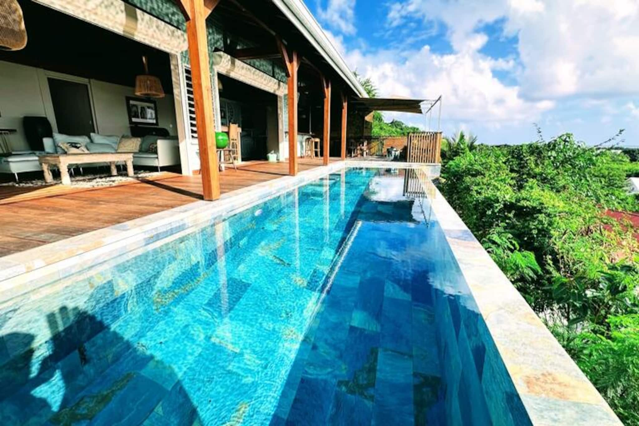 Villa in Grand-Bourg with Sea View Pool