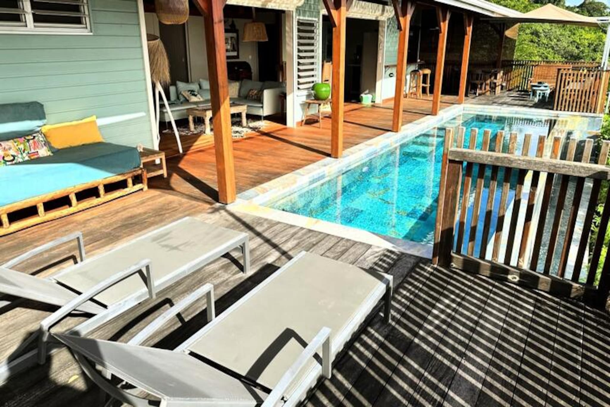 Villa in Grand-Bourg with Sea View Pool