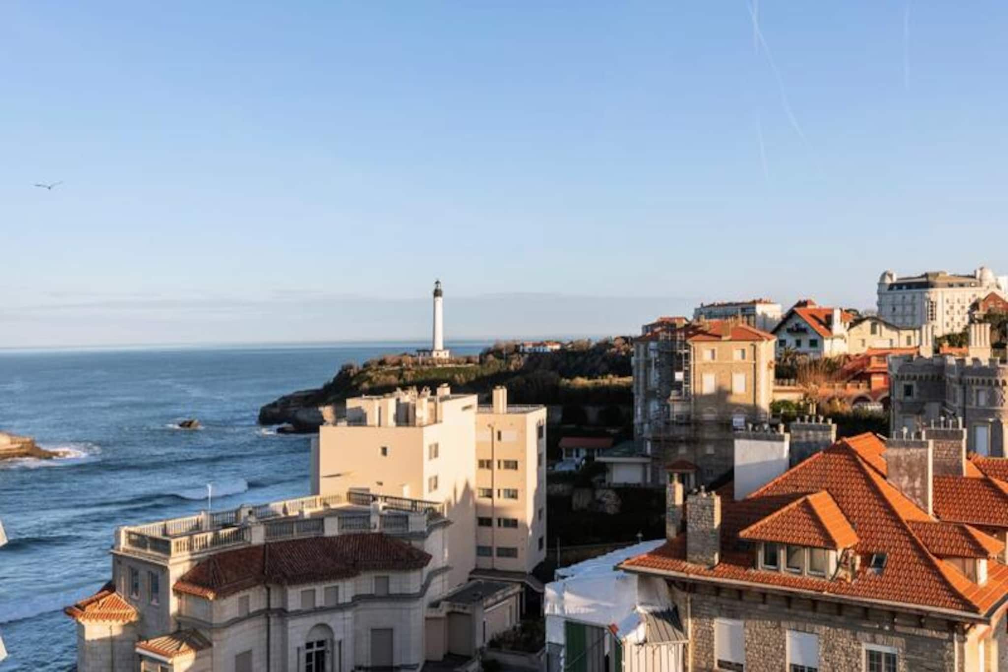 Duplex Panoramique à Biarritz, Vue Sur Mer Et Phare