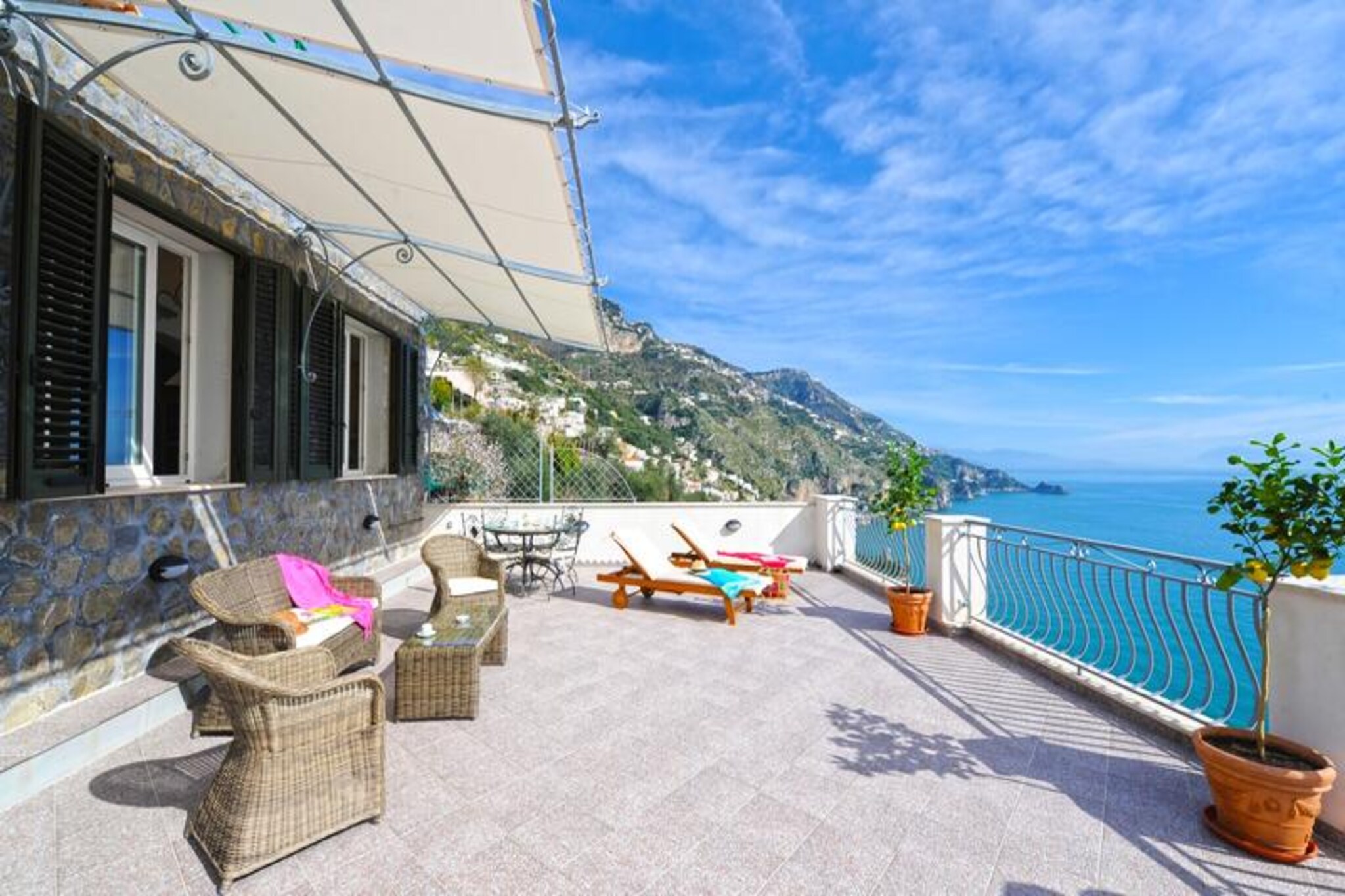 House in Praiano with Sea View Terrace