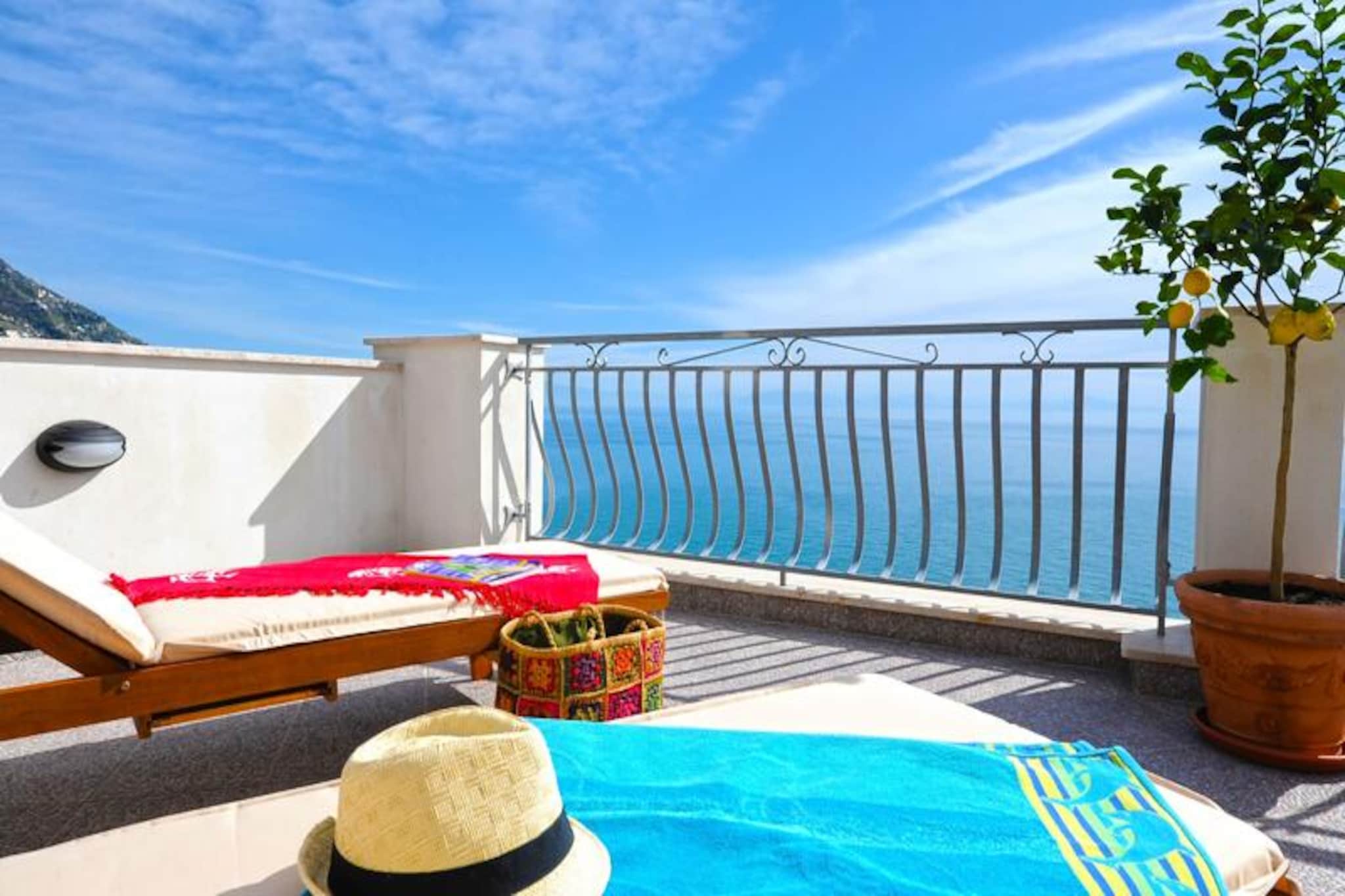 House in Praiano with Sea View Terrace