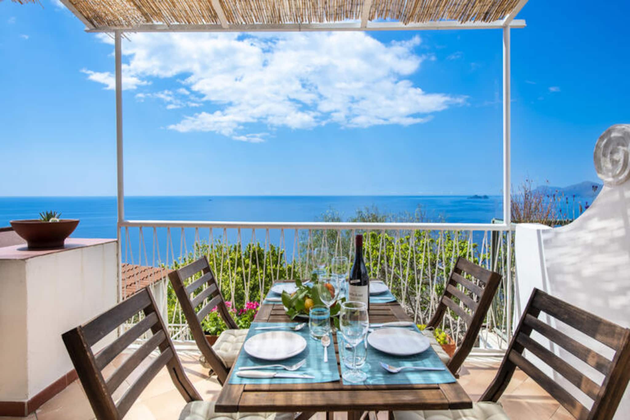 House in Praiano with Capri Sea Views