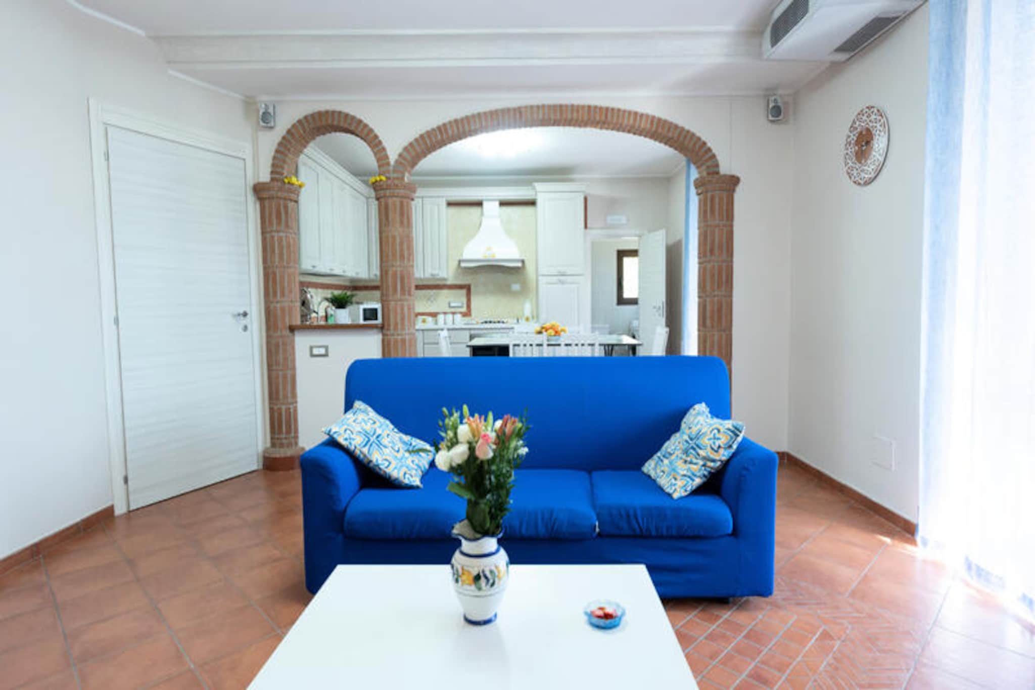 Amidst the verdant hills of Capitignano, a charming hamlet of Tramonti, Casa Francese Relax invites you to experience the serene beauty of the Amalfi Coast. Here, tranquility reigns supreme, offering a peaceful retreat just a few kilometers from the sparkling waters of Maiori. Imagine waking up to the gentle sounds of nature, sipping coffee on your panoramic balcony, and breathing in the fresh hillside air. This is a haven for those seeking relaxation and rejuvenation in an idyllic Italian setting.  
                       The property boasts a single-level layout designed for comfort and style. A spacious garden provides the perfect space for outdoor massages, available upon reservation, while the bright living room features a sofa bed, TV, and armchair bed for added convenience. The fully equipped kitchen opens seamlessly into the living area, ideal for preparing meals with local ingredients. The double bedroom, with its queen-size bed, offers direct access to a balcony overlooking the lush hills, while the bathroom features a luxurious jacuzzi for ultimate relaxation. Modern amenities such as Wi-Fi, air conditioning, and nearby street parking ensure a stress-free stay.  
                       Casa Francese Relax is perfectly positioned to explore the Amalfi Coast’s treasures. Within walking distance, you’ll find a SITA bus stop and delightful local restaurants like Il Titore and Il Raduno. Venture further to discover the vibrant beaches of Maiori, the historic charm of Ravello, or the iconic beauty of Amalfi. Whether you’re indulging in coastal cuisine, hiking scenic trails, or simply soaking in the peaceful surroundings, this property offers the perfect base for your Italian escape.  
                       Choose Casa Francese Relax for a holiday that blends comfort, nature, and the timeless allure of the Amalfi Coast. Let the hills of Tramonti embrace you in their quiet charm and create memories to last a lifetime.