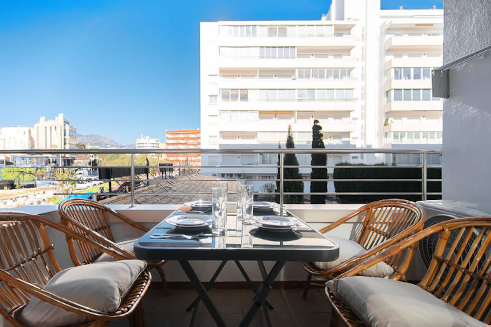 Apartment in Roses with Stunning Terrace Views