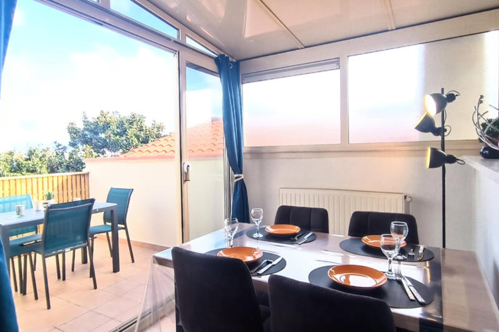 In the heart of the historic La Chaume district in Les Sables d'Olonne, this charming apartment offers a tranquil retreat by the sea. Immerse yourself in the authentic village atmosphere, where cobblestone streets and the gentle rhythm of the channel create a picturesque setting for your stay. Just steps from the legendary Vendée Globe channel, this is the perfect spot to unwind and explore the vibrant coastal life. \n\nThe 42m² apartment, located on the first floor of a small condominium, is thoughtfully designed for comfort and convenience. The living room features a cozy sofa bed and a television, while the open-plan kitchen is fully equipped with modern appliances, including an oven, microwave, hob, refrigerator/freezer, and dishwasher. The bedroom boasts a queen-size bed for restful nights, and the bathroom includes a shower, sink, toilet, and washing machine. Step out onto the terrace, furnished with garden furniture, and enjoy a side view of the channel as you sip your morning coffee or relax after a day of adventure. Wi-Fi access is also available to keep you connected. \n\nLa Chaume's lively neighborhood offers a true taste of coastal charm. Stroll along the Quai de la Chaume, lined with shops and restaurants, or visit the Pointe du Prieuré Saint Nicolas and its wild coastline with hidden coves. The Dombret Basin provides a unique swimming spot, while the bustling Place Maraud market invites you to discover local flavors. For added convenience, a Super U supermarket is just 950 meters away, and the SNCF train station is easily accessible via the ferry. A small boat, located 200 meters from the apartment, connects you to the town center and the main beach year-round. \n\nWhether you're seeking a peaceful escape or an active seaside holiday, this apartment in Les Sables d'Olonne is your gateway to unforgettable memories. Experience the charm of La Chaume and the beauty of the Vendée coast, where every moment feels like a celebration of life by the sea.