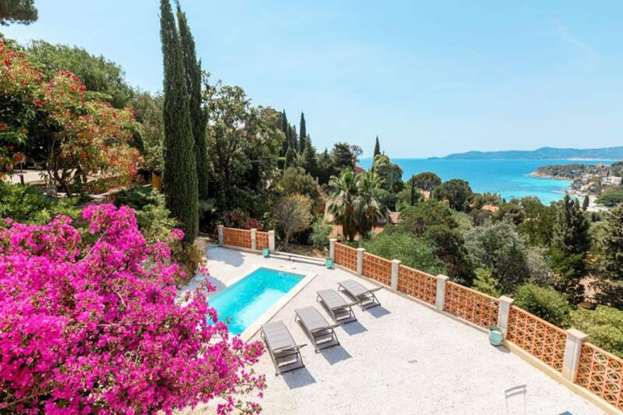 Villa in Aiguebelle with Sea View & Pool
