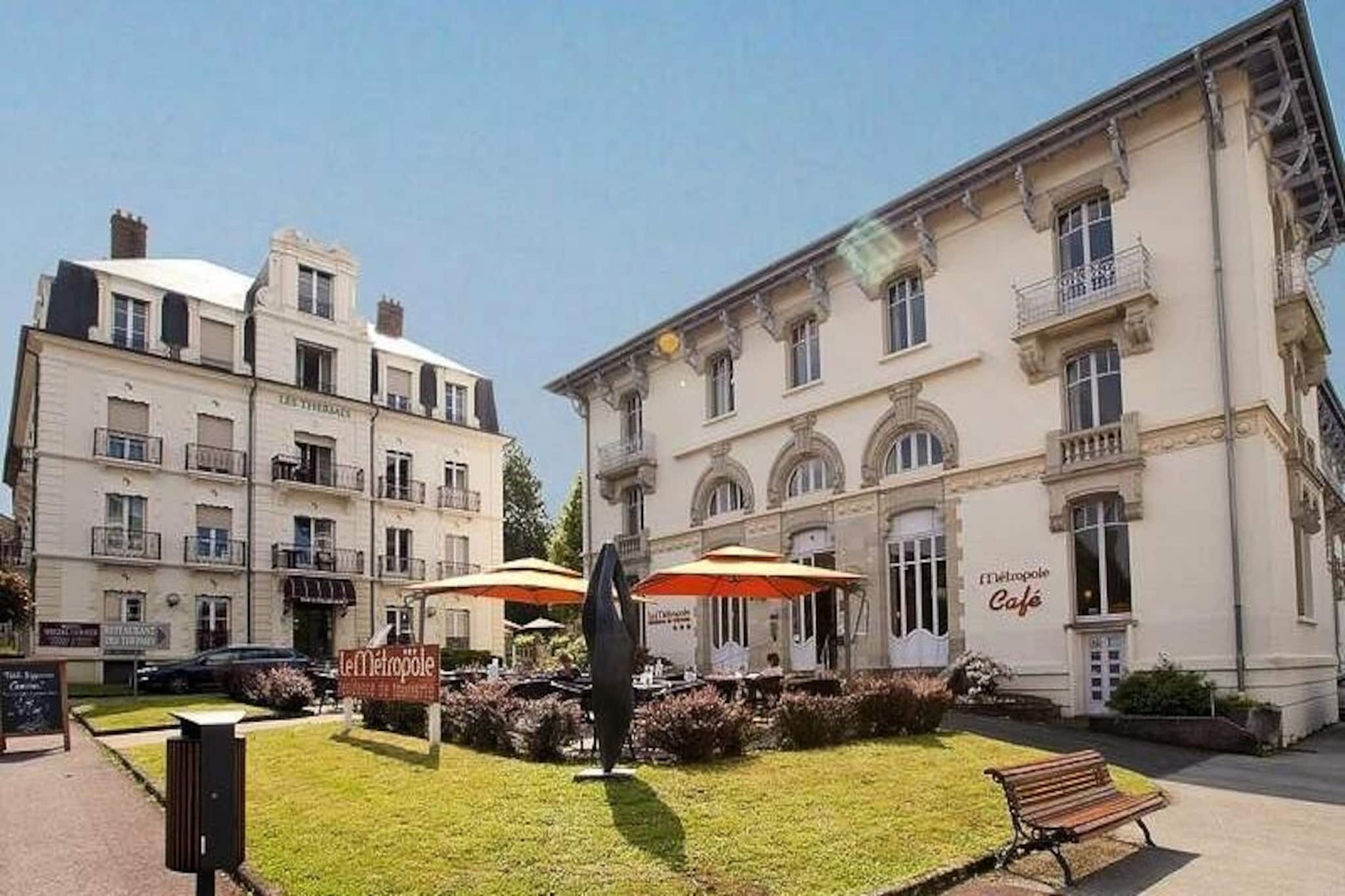 In the heart of Luxeuil-les-Bains, where history and relaxation intertwine, lies the Garden & City Luxeuil-les-Bains Residence – Le Métropole***. This charming property, set opposite the renowned spa center, invites you to unwind in a serene and verdant environment. Whether you're seeking a romantic escape or a family retreat, the residence offers accommodations ranging from cozy studios for two to spacious apartments for six, ensuring a comfortable stay for all.
Wake up to the aroma of a delicious buffet breakfast served daily, and enjoy moments of leisure on the tranquil terrace, in the library, or the games room. Each apartment features modern amenities, including a fully equipped kitchenette, free Wi-Fi, and complimentary public parking just steps away. With pet-friendly options and thoughtful touches like included bed linen and towels, every detail is designed to make your stay stress-free.
Luxeuil-les-Bains is a gem for spa enthusiasts and history lovers alike. After indulging in rejuvenating treatments at the spa, take a leisurely stroll to the JOA Casino, just two minutes away, or explore the town’s rich heritage. Nature lovers will be captivated by the Plateau des Mille Étangs, a breathtaking landscape of glacial lakes, forests, and meadows, perfect for hiking, biking, or simply soaking in the beauty of the surroundings. For a cultural touch, the Cherry Country Ecomuseum in nearby Fougerolles offers a fascinating glimpse into local traditions.
Whether you're here to relax, explore, or reconnect with nature, the Garden & City Luxeuil-les-Bains Residence – Le Métropole*** provides the perfect base for an unforgettable getaway.