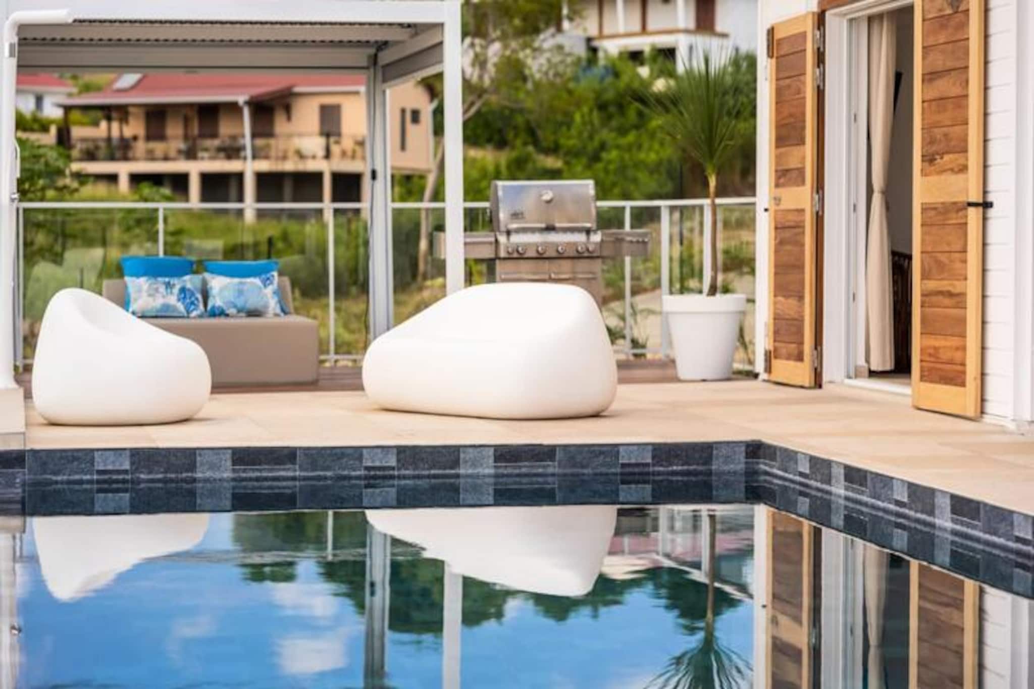Villa in Grand-Bourg with Pool & Views