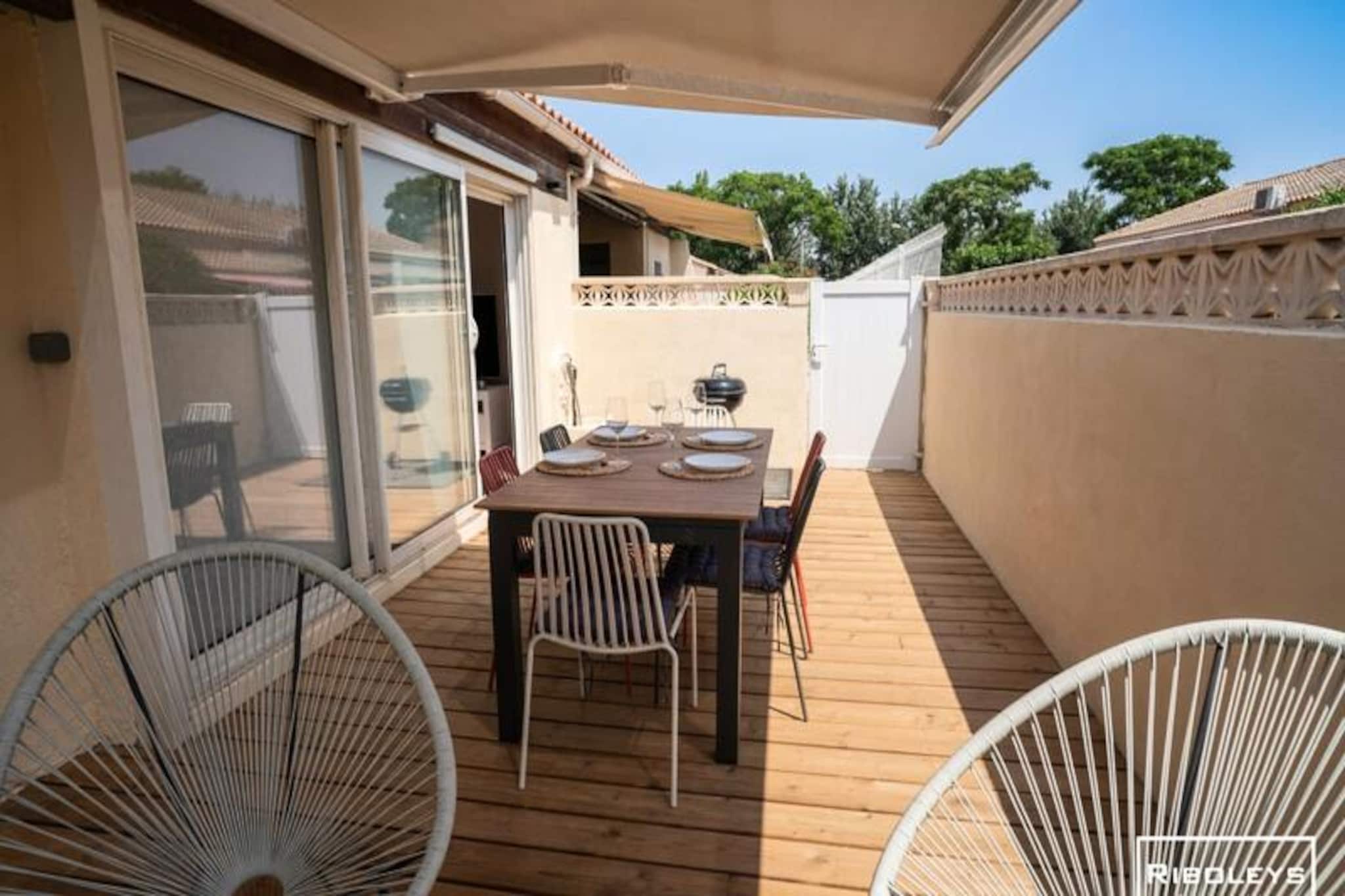 Villa Rénovée Climatisée à 600m De La Plage