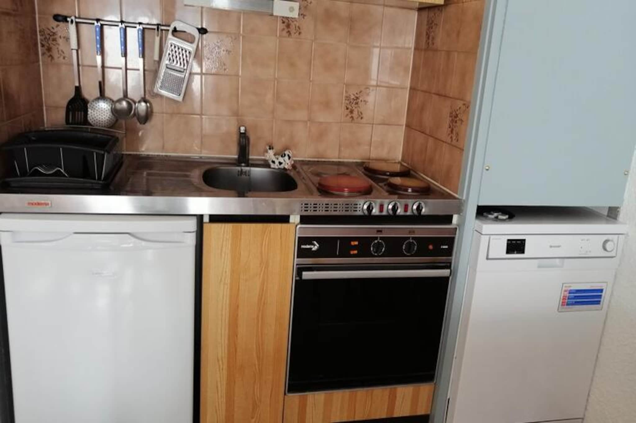 Studio cabin for 4 people, 2-star, west-facing