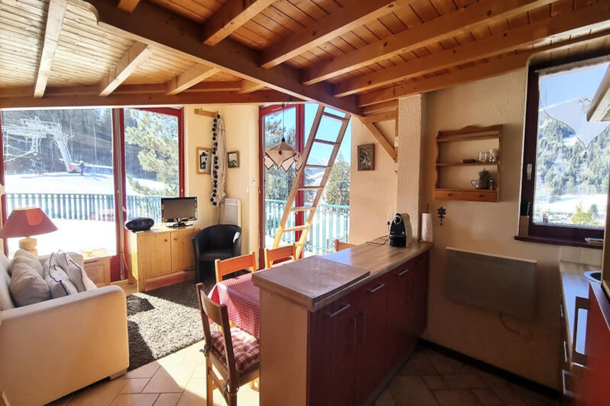 Apartment in Les Gets with Slope Access