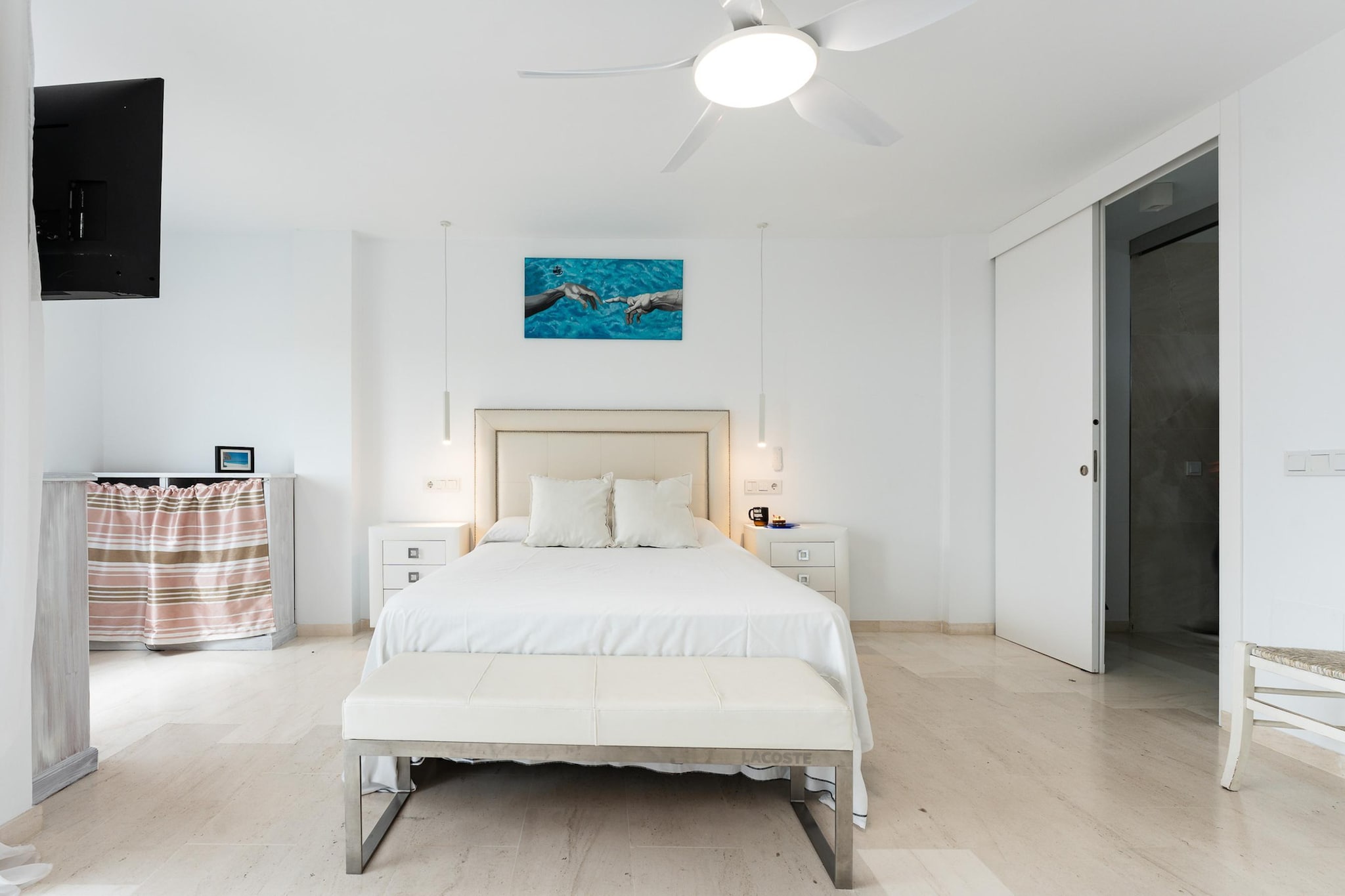 CT 376 - Faro's Calypso Duplex Penthouse - Walking distance to Beach-Bedroom