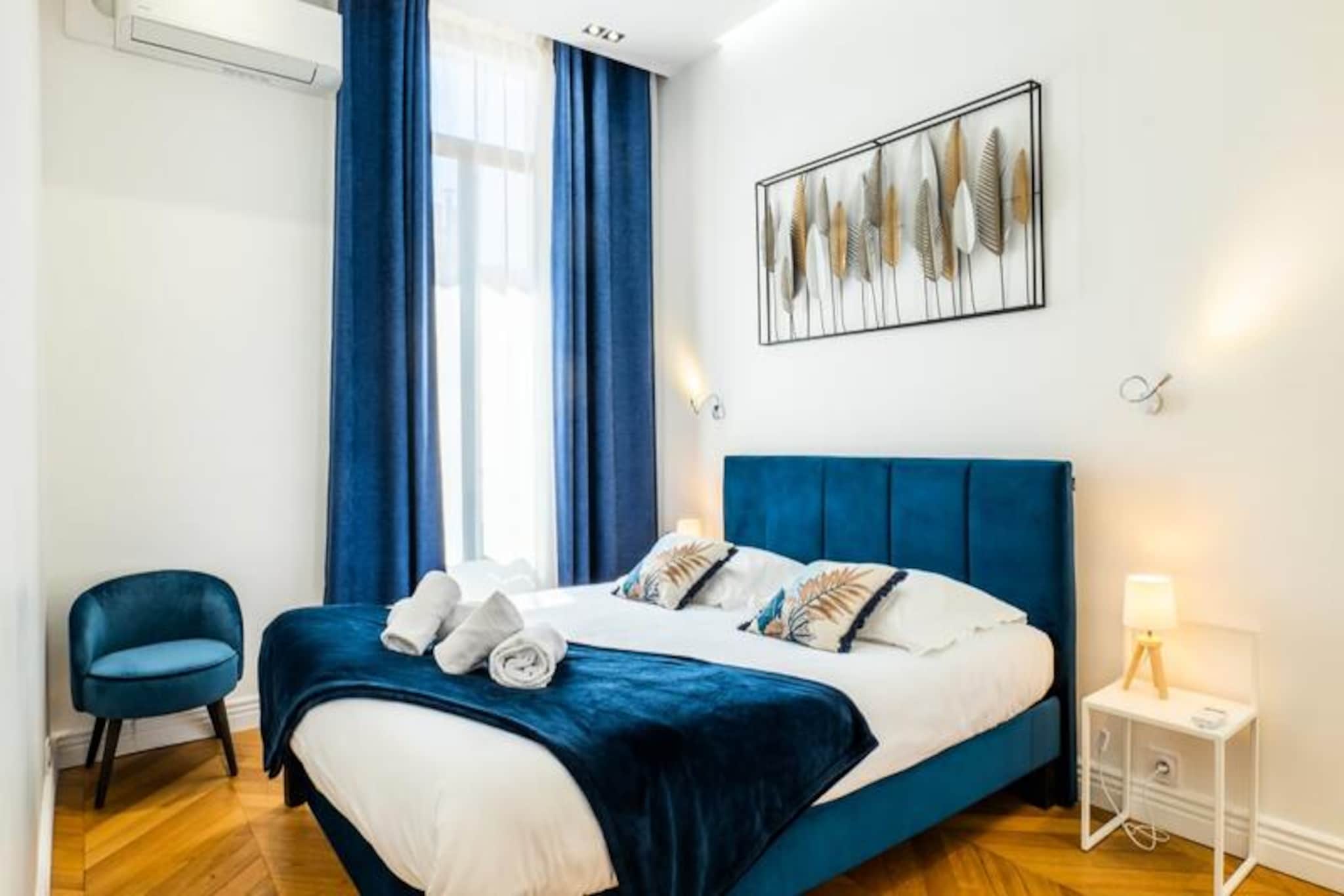 Résidence 4p Au Cœur Du Centre Ville - 5 Min Palais & Plages