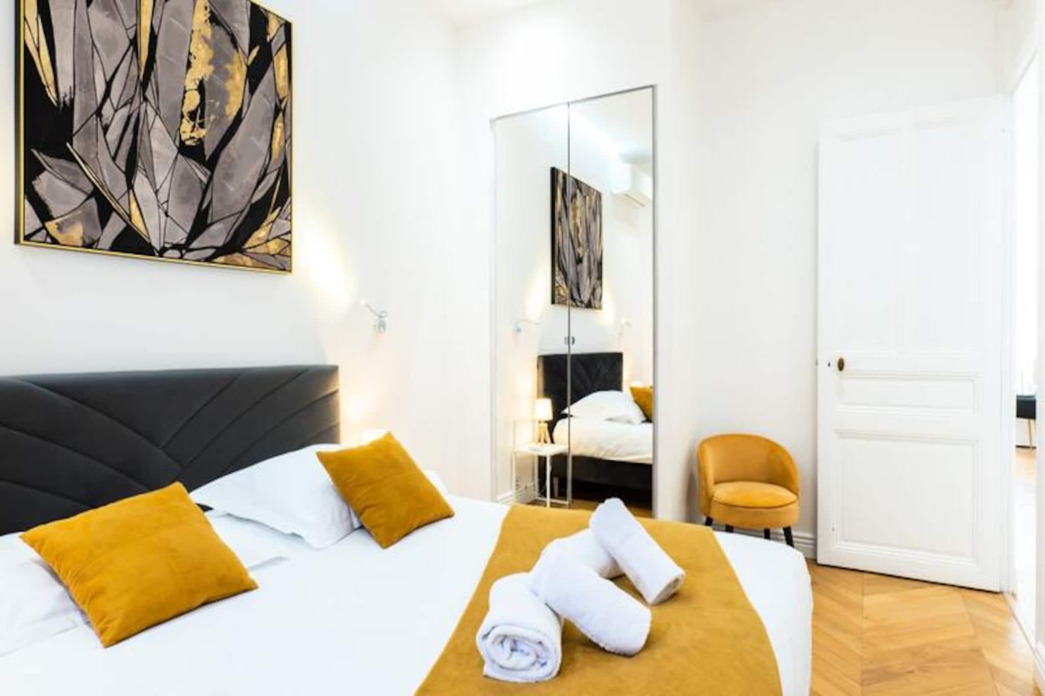 Résidence 4p Au Cœur Du Centre Ville - 5 Min Palais & Plages-Non tagué