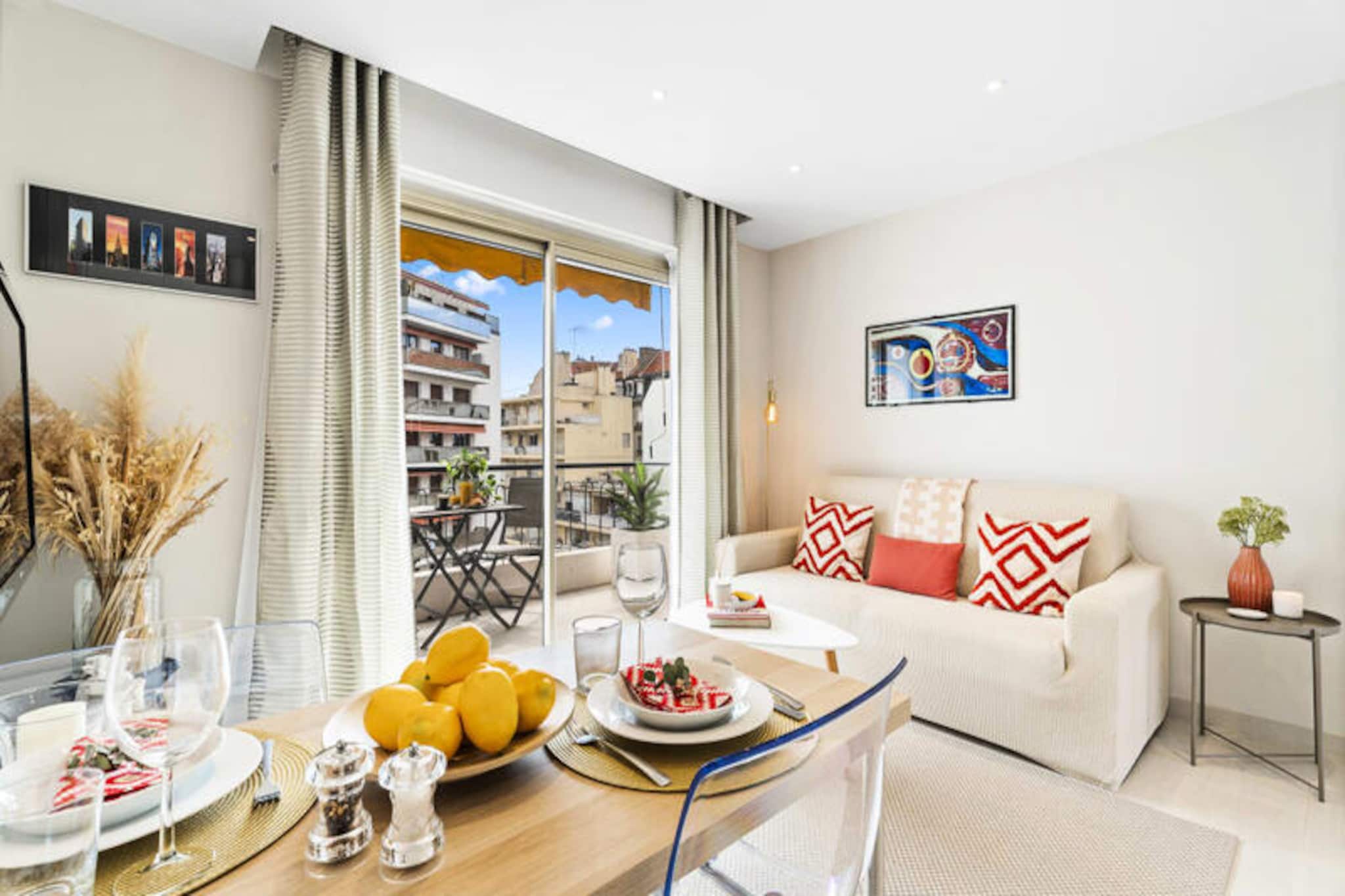 Résidence Centre Ville De Cannes, 2p Moderne Avec Terrasse-Niet-getagd