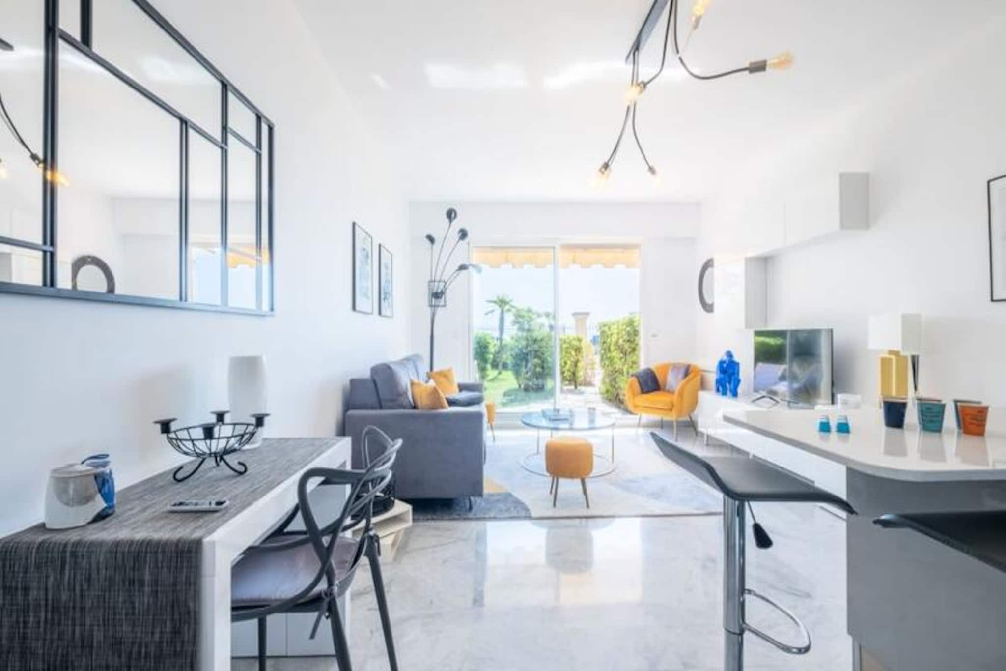 Résidence Rare ! Superbe 3 Pièces Avec Jardin Face à La Mer-Niet-getagd